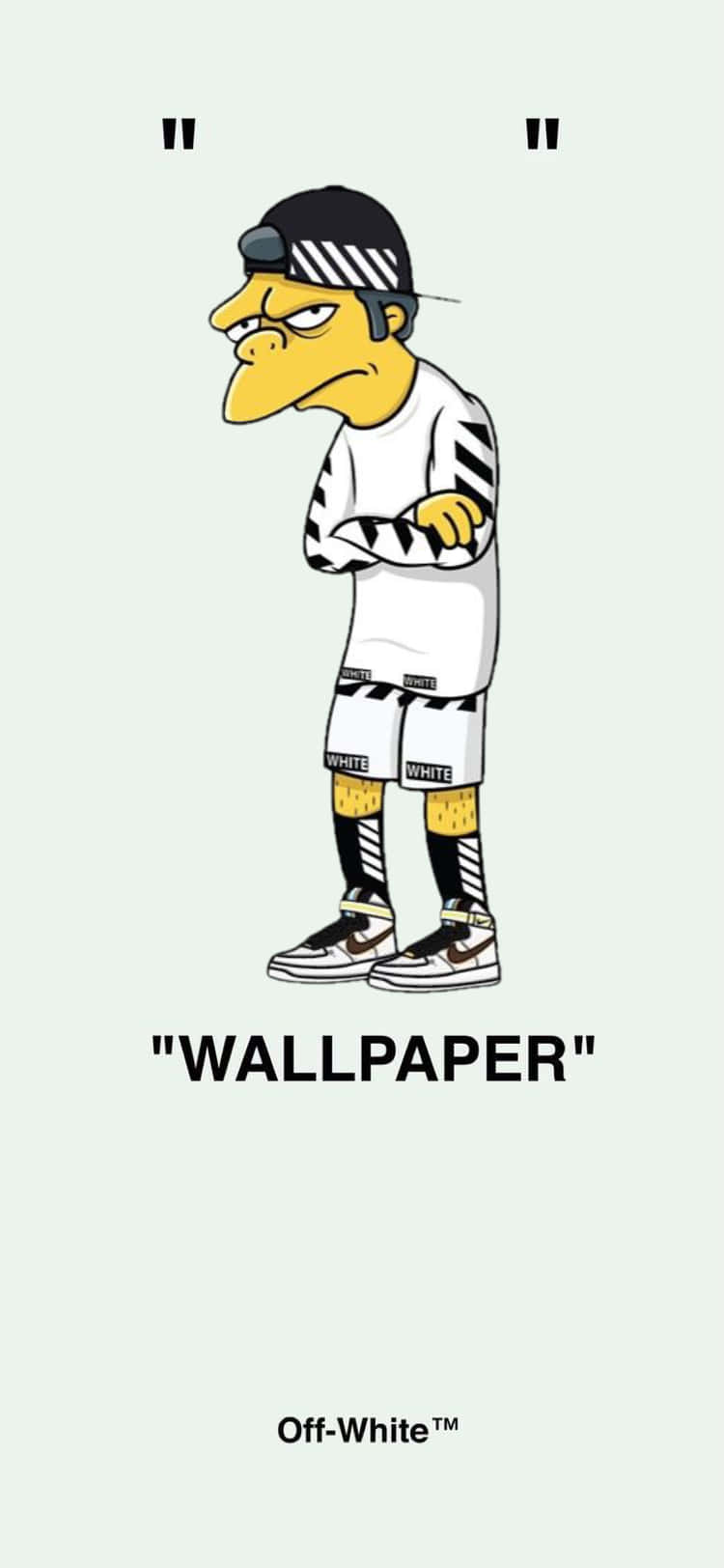 Off White iPhone The Simpsons Bakgrunner