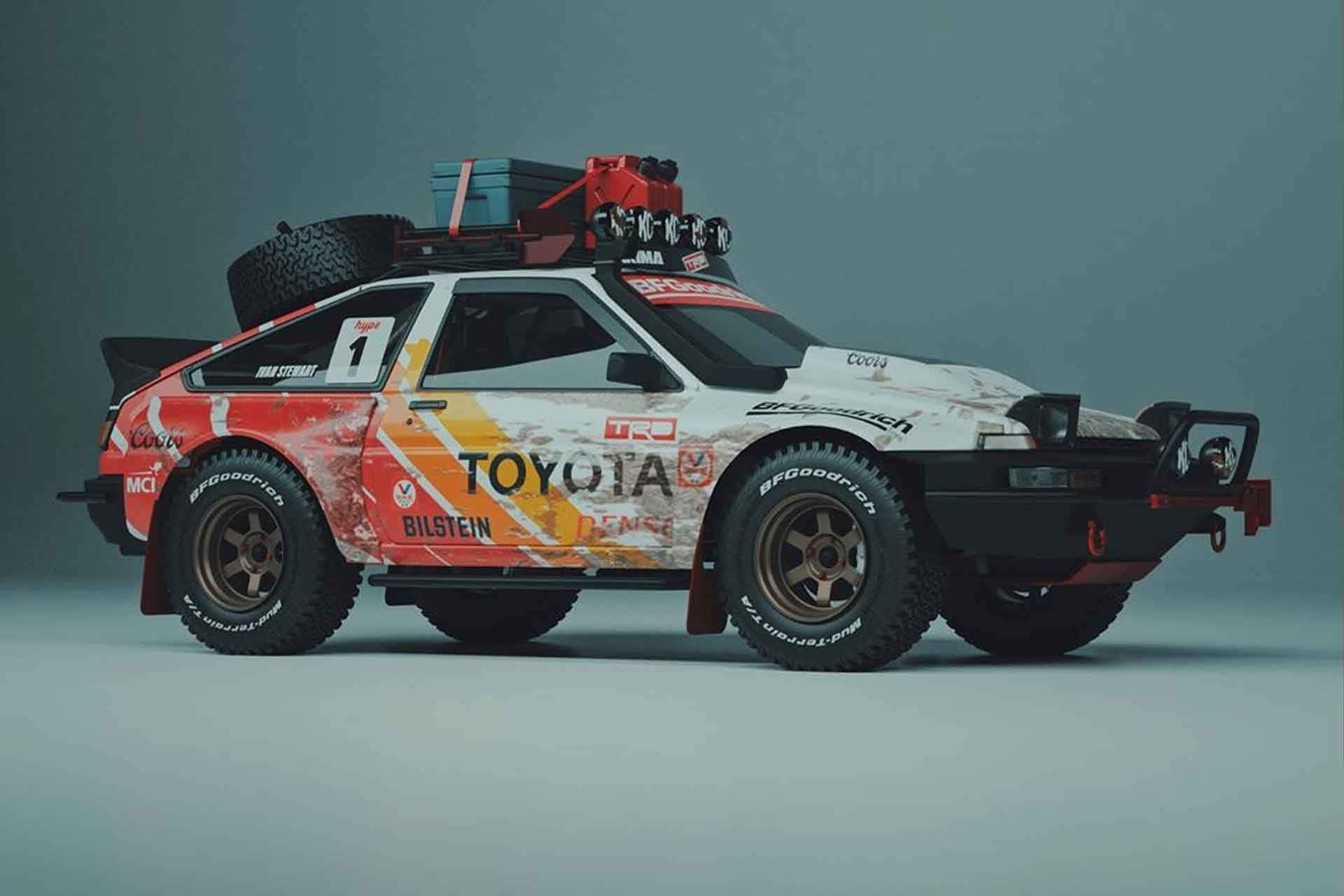 Offroad-eventyr med en robust 4x4 Bakgrunner