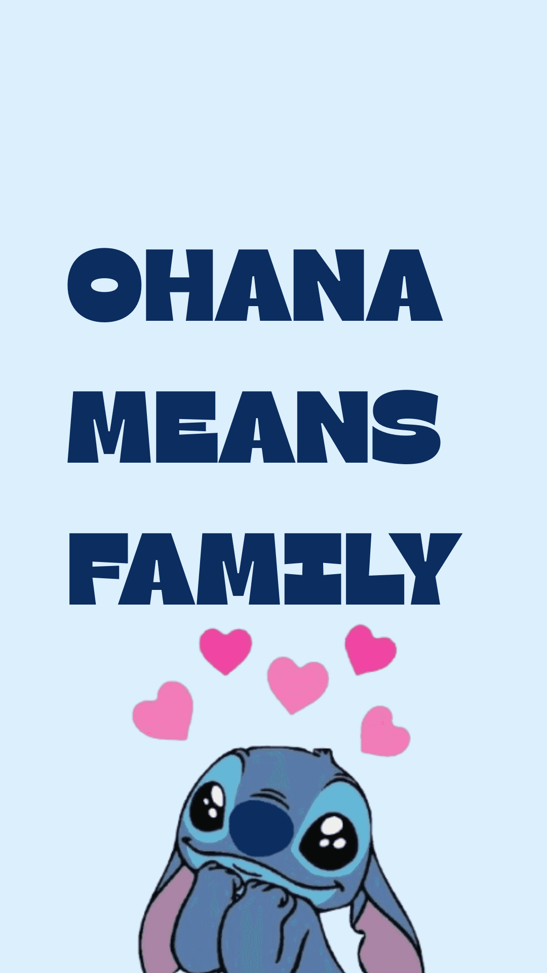 Ohana betyr familie Stitch Bakgrunner