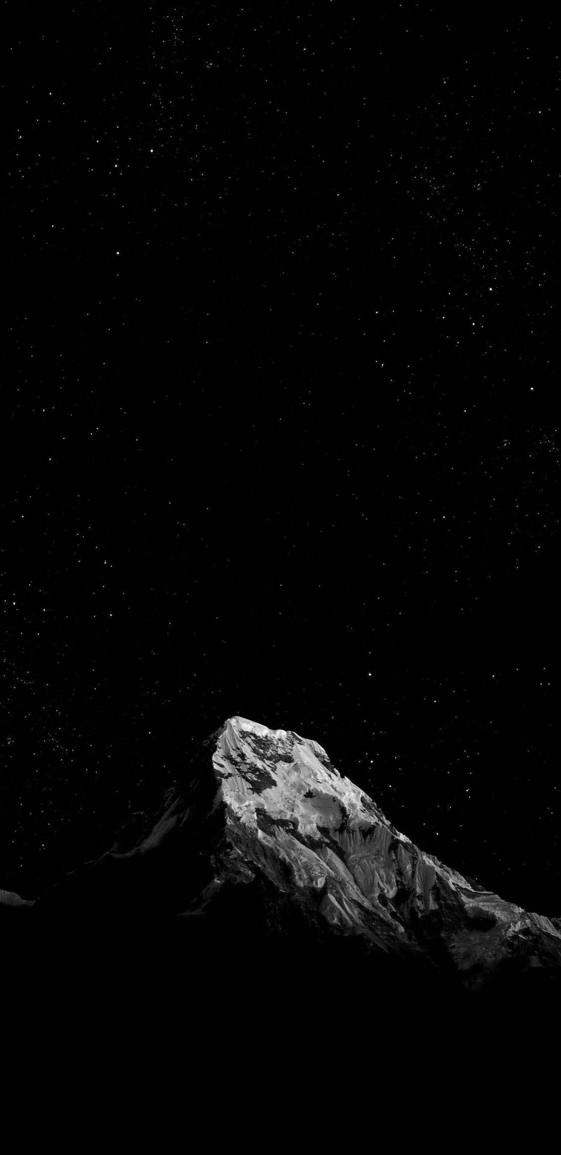 OLED Snowy Mountain Bakgrunner