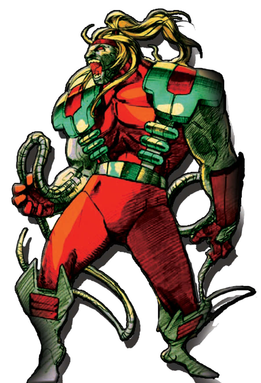 Omega Red, den mektige mutantskurken, i aksjon Bakgrunner