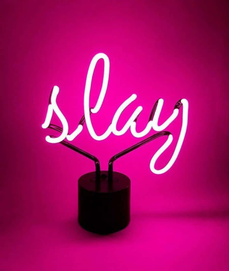 Omfavn din indre glød med Neon Pink Aesthetic Bakgrunner