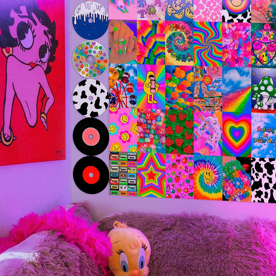 Omfavn ditt unike kunstneriske jeg med Indie Aesthetic Bakgrunner