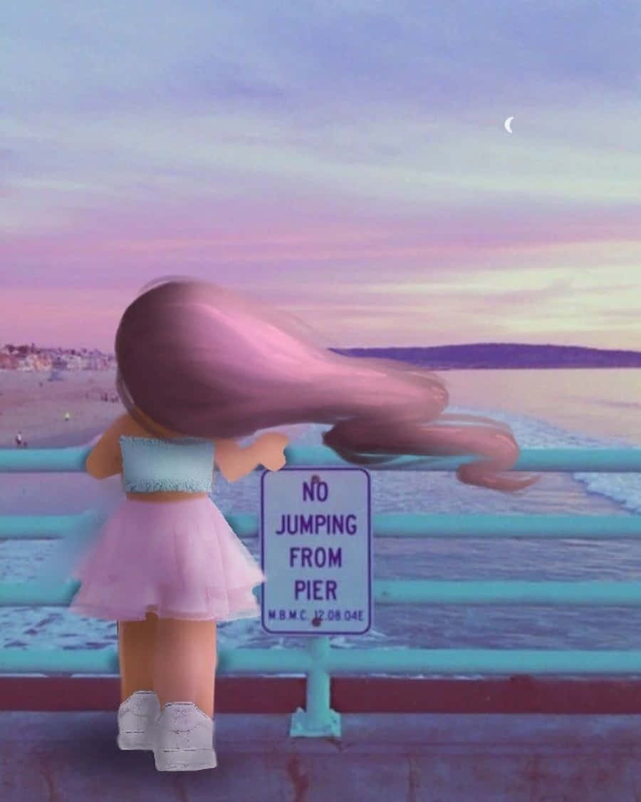 Omfavn fantasien din med Aesthetic Roblox Bakgrunner