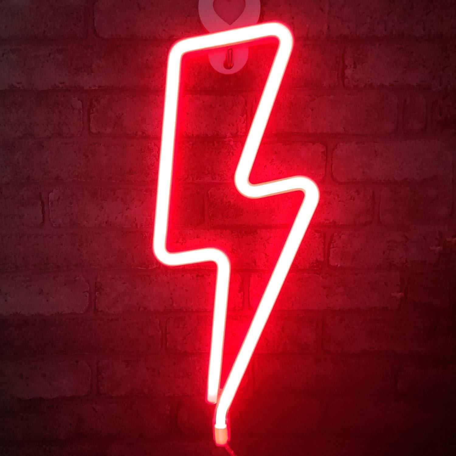Omfavn livets vibrans med Neon Red Aesthetic Bakgrunner