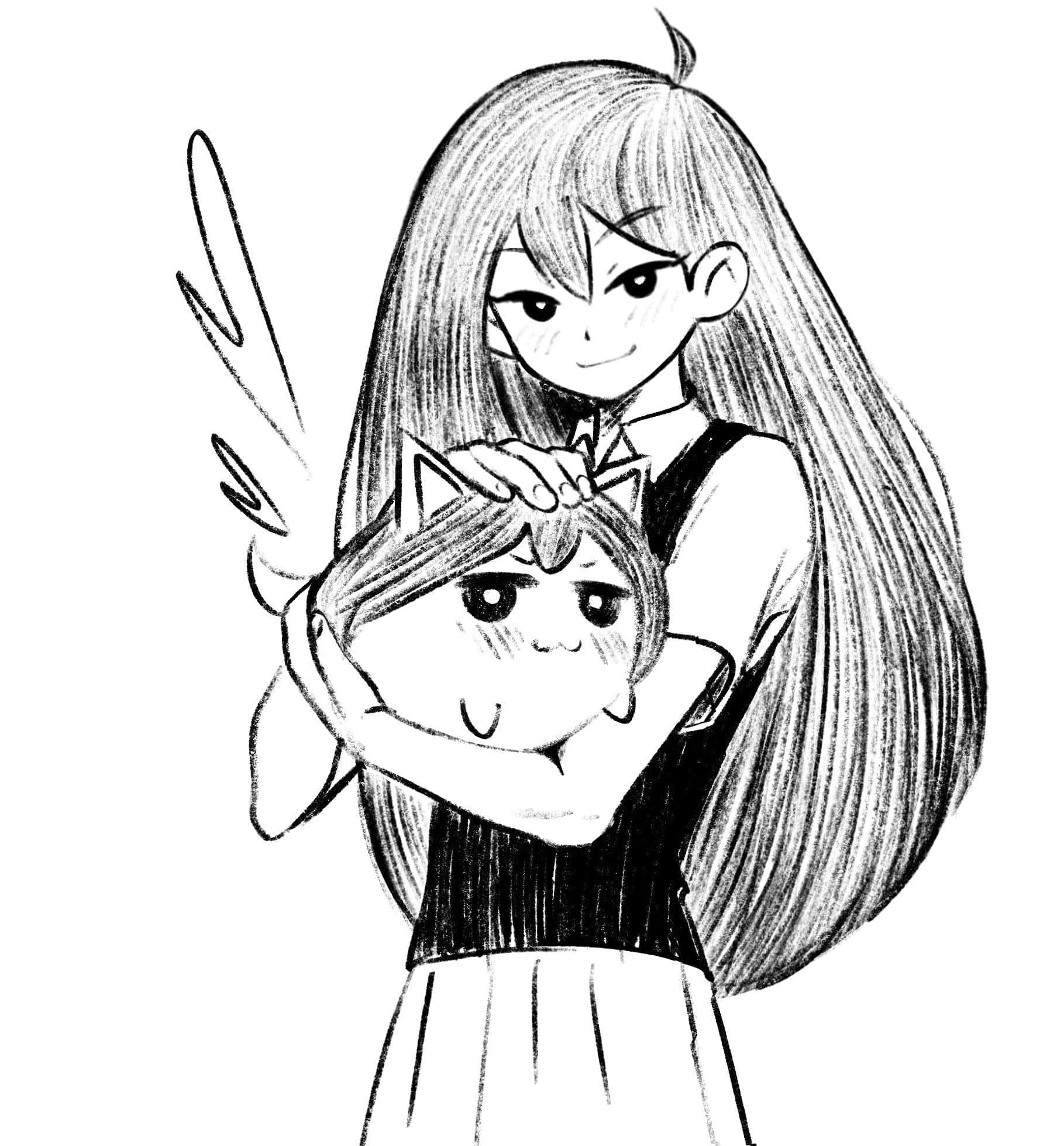 Omori Pfp Aubrey Med Katt Bakgrunner