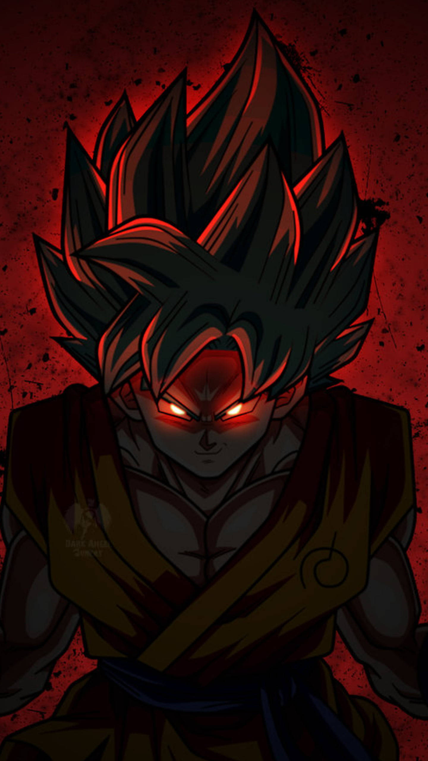 Ond rød Goku Black PFP Bakgrunner