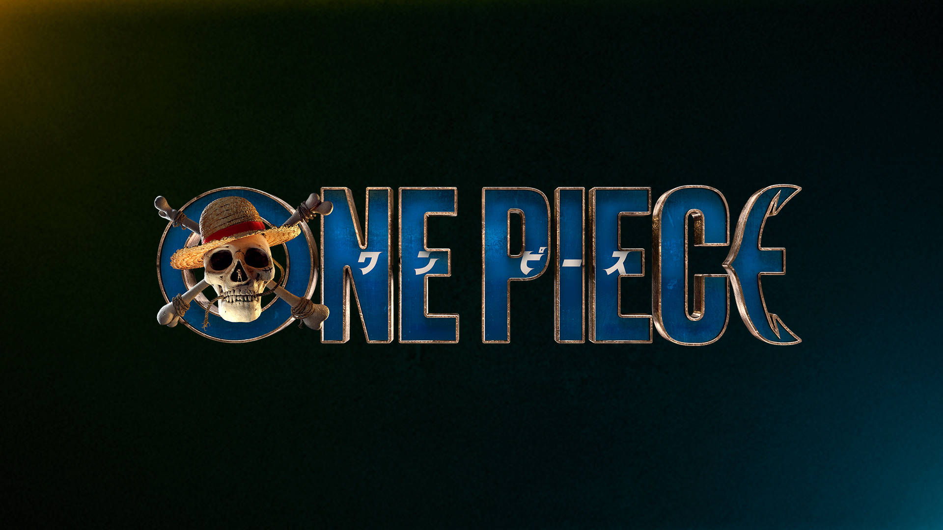 One Piece 4K tekstlogo Bakgrunner