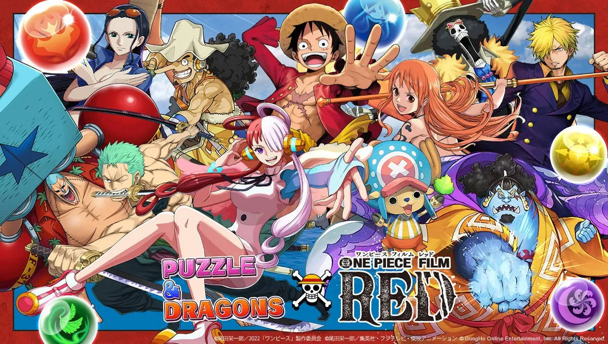 One Piece Film Red Puzzle and Dragons-kryssning Bakgrunner