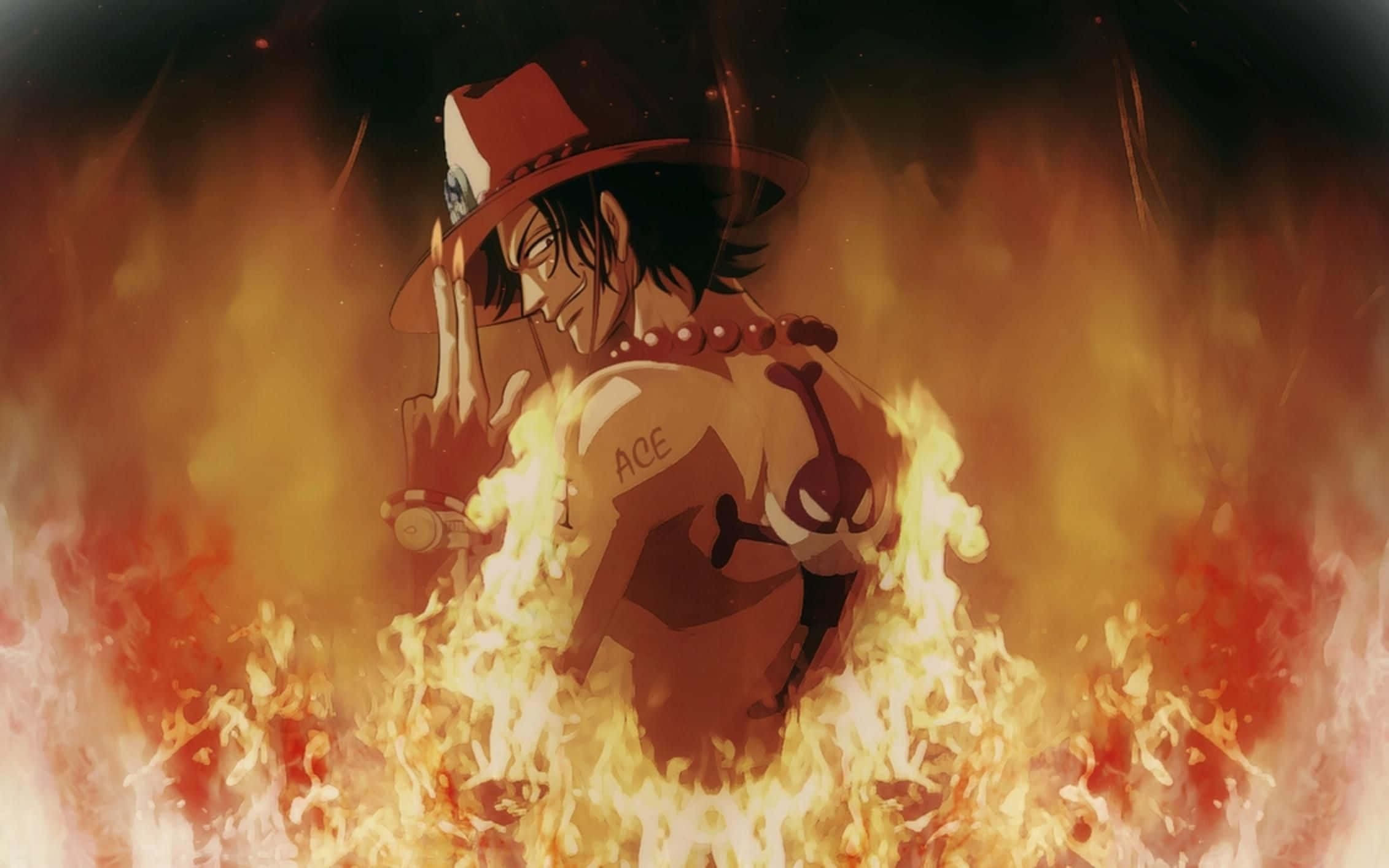 One Piece kul Portgas D. Ace Bakgrunner