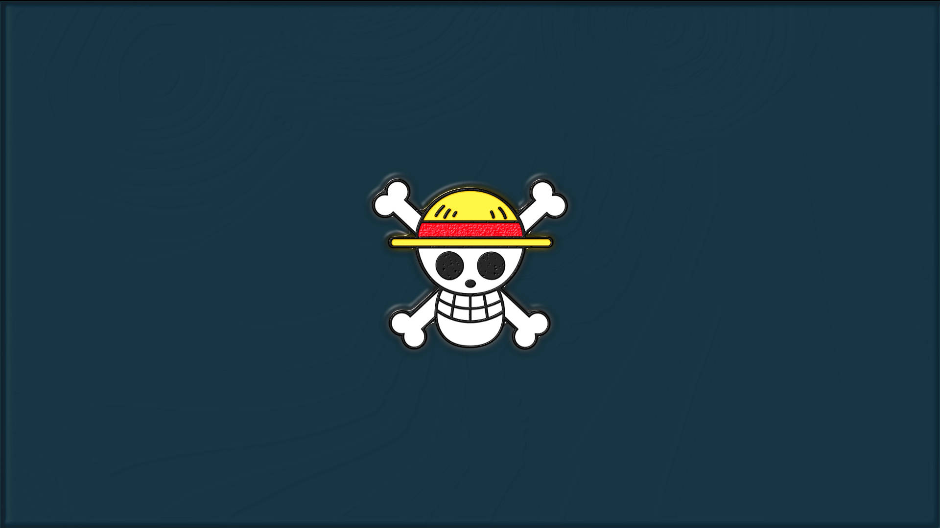 One Piece Stråhatt Jolly Roger-bakgrunn