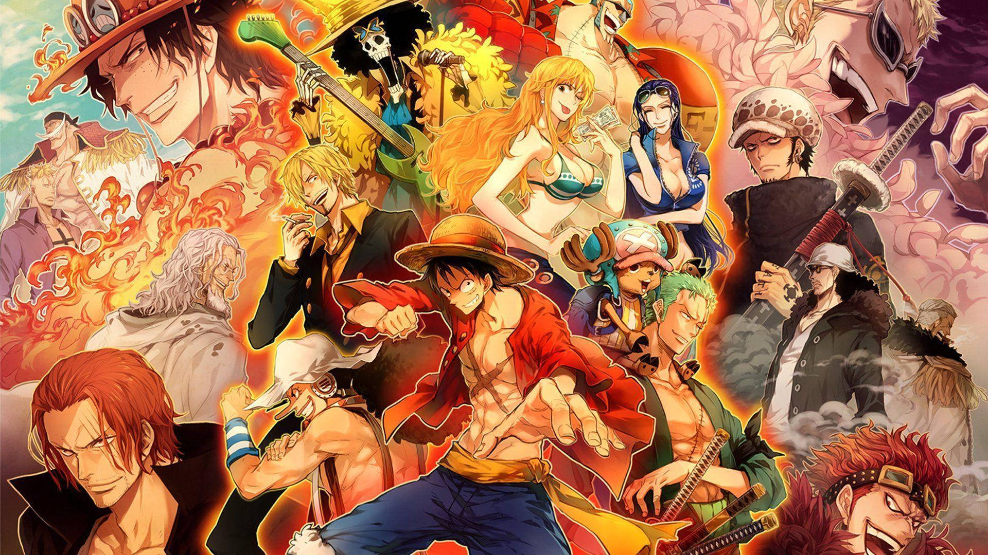 One Piece Live Mange Karakterer Fanart Bakgrunner