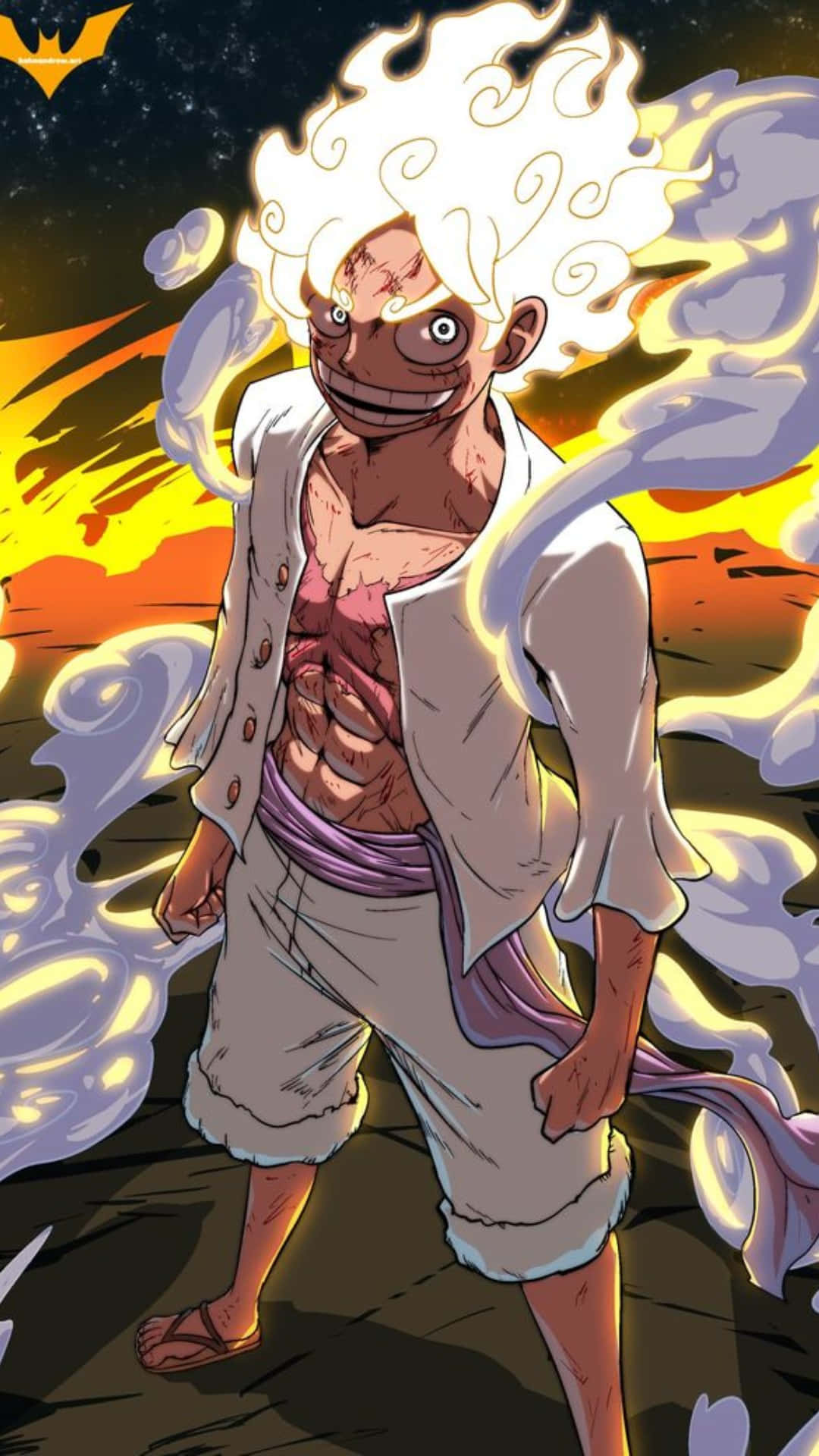 One Piece Luffy Gear 5-bilde Bakgrunner