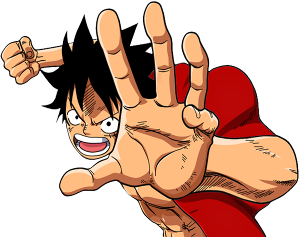 One Piece Luffy som strekker seg Bakgrunner
