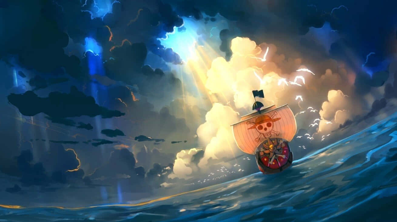 One Piece piratskip bilde Bakgrunner