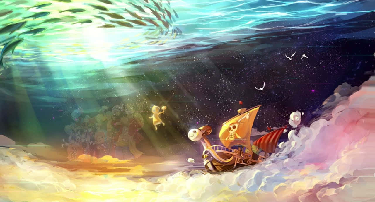 One Piece-piratskip under havet Bakgrunner