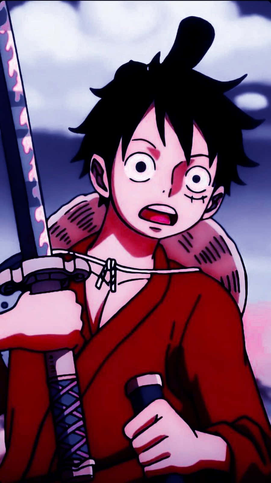 One Piece Sverd Luffy Telefon Bakgrunner