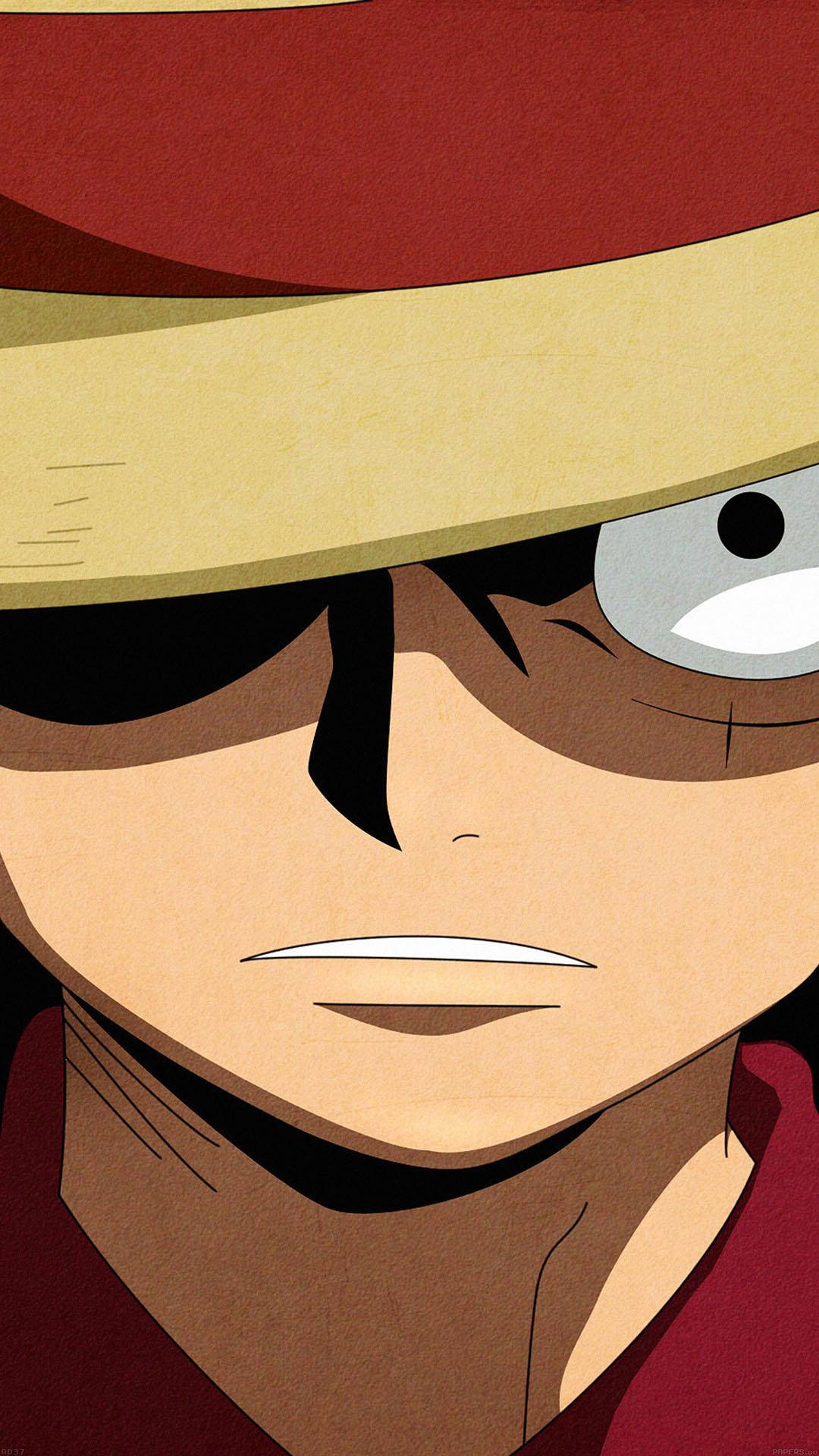 One Piece Telefon nærbilde Luffy Bakgrunner