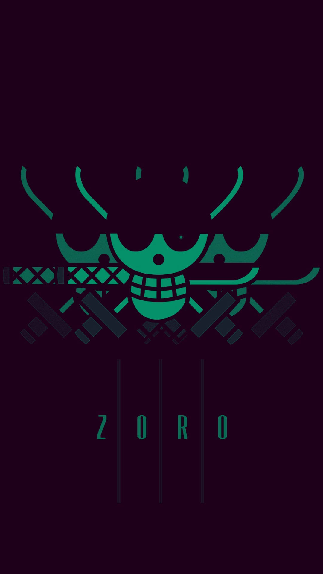 One Piece Telefon Zoro Jolly Roger Bakgrunner