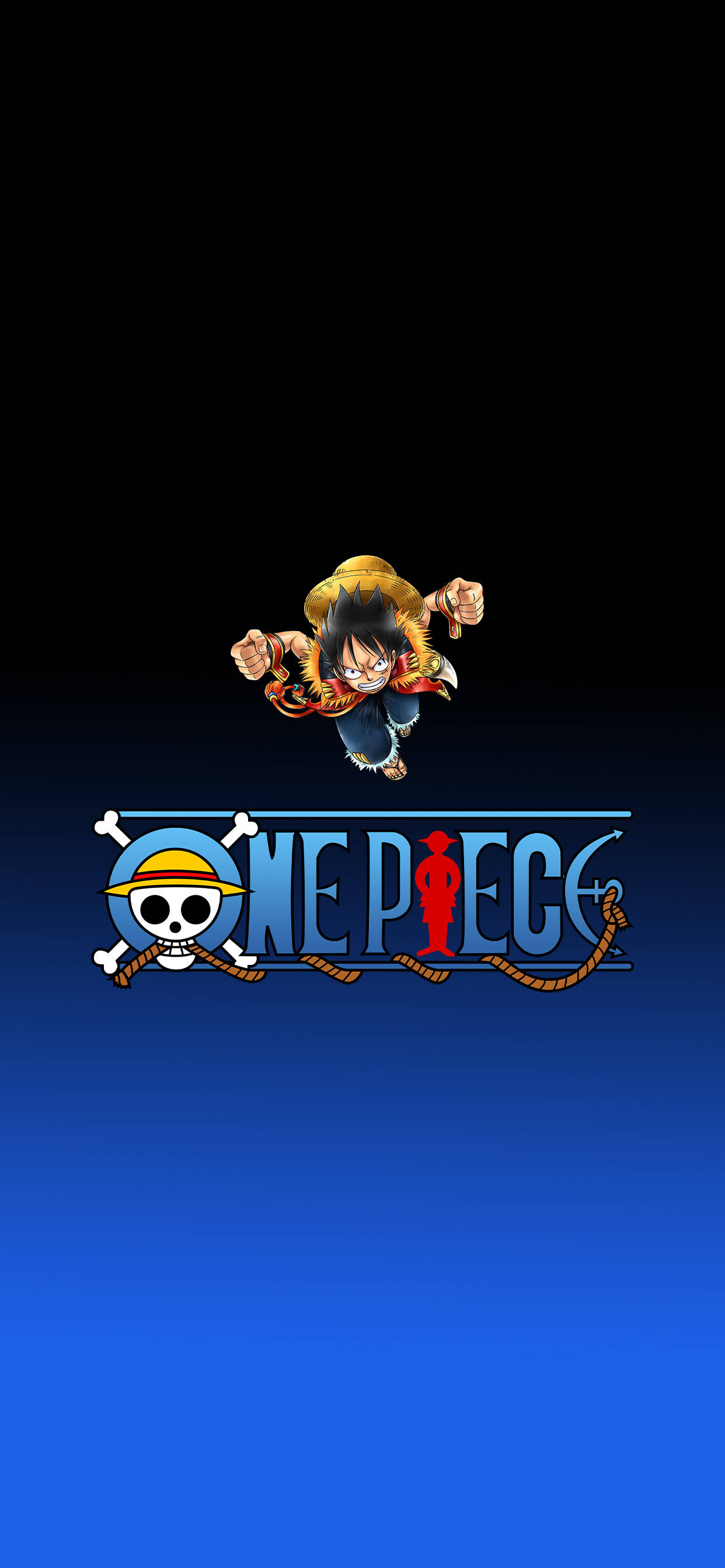 One Piece-telefonlogo og Luffy Bakgrunner