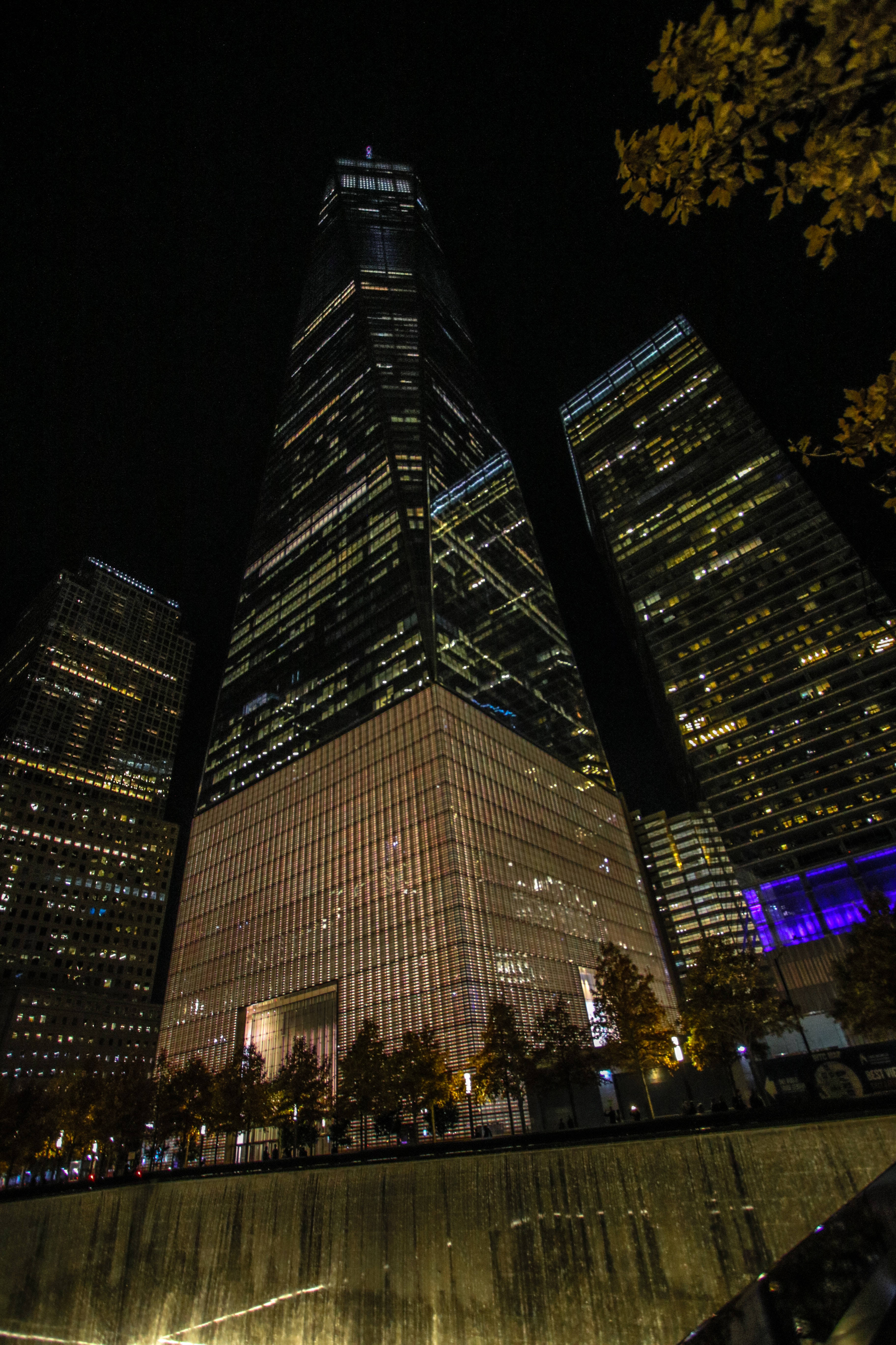 One World Trade Center New York Natt iPhone Bakgrunner