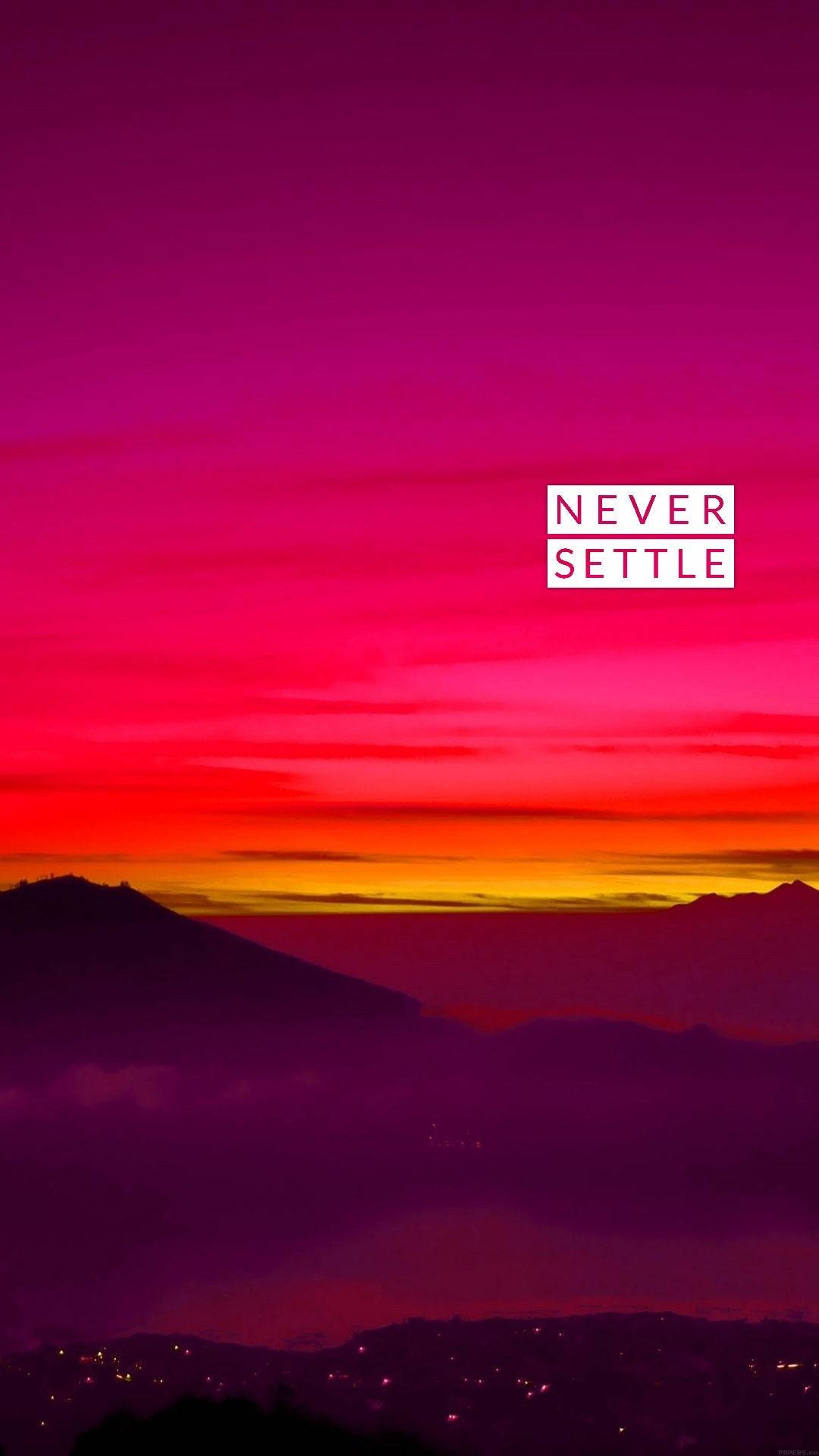 OnePlus Never Settle Dusk Bakgrunner