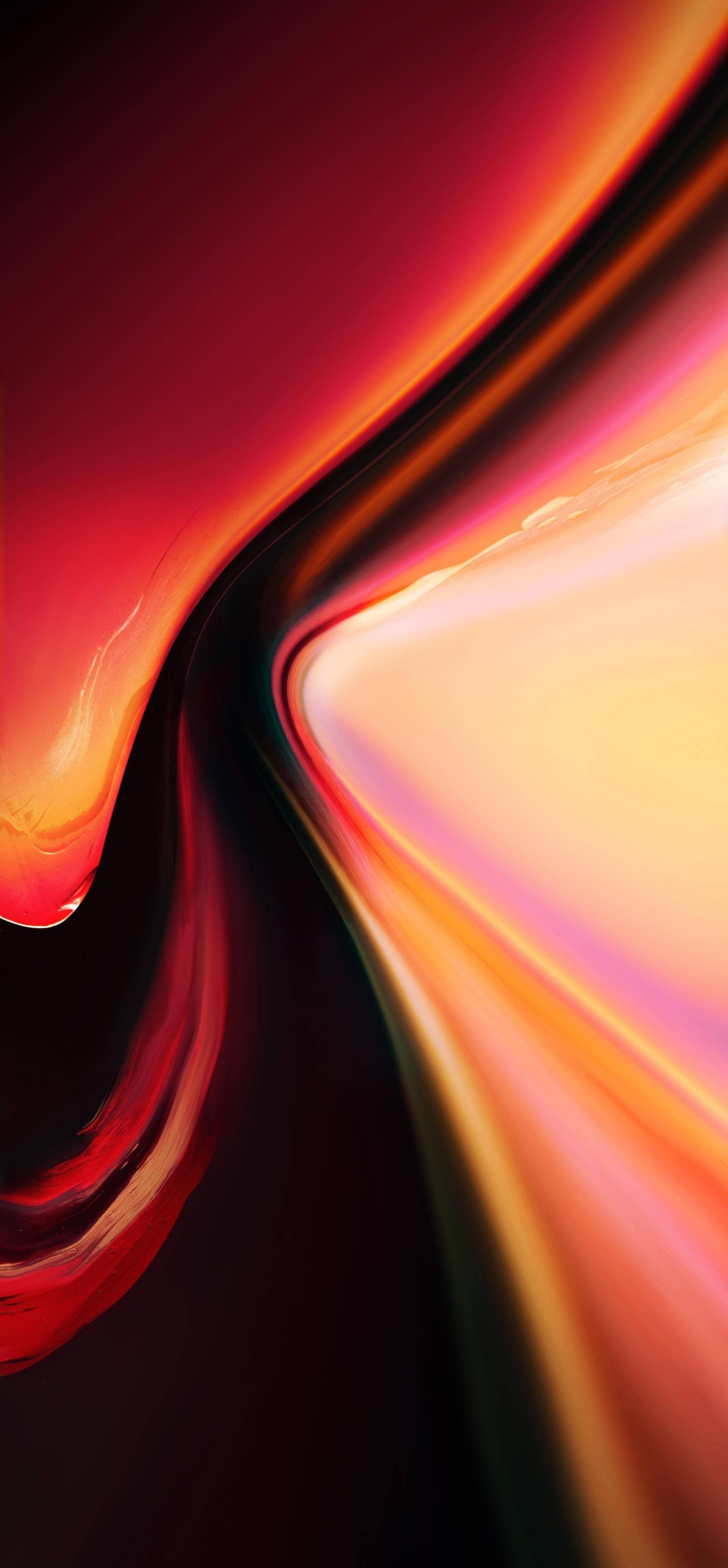 OnePlus oransje bølger Bakgrunner