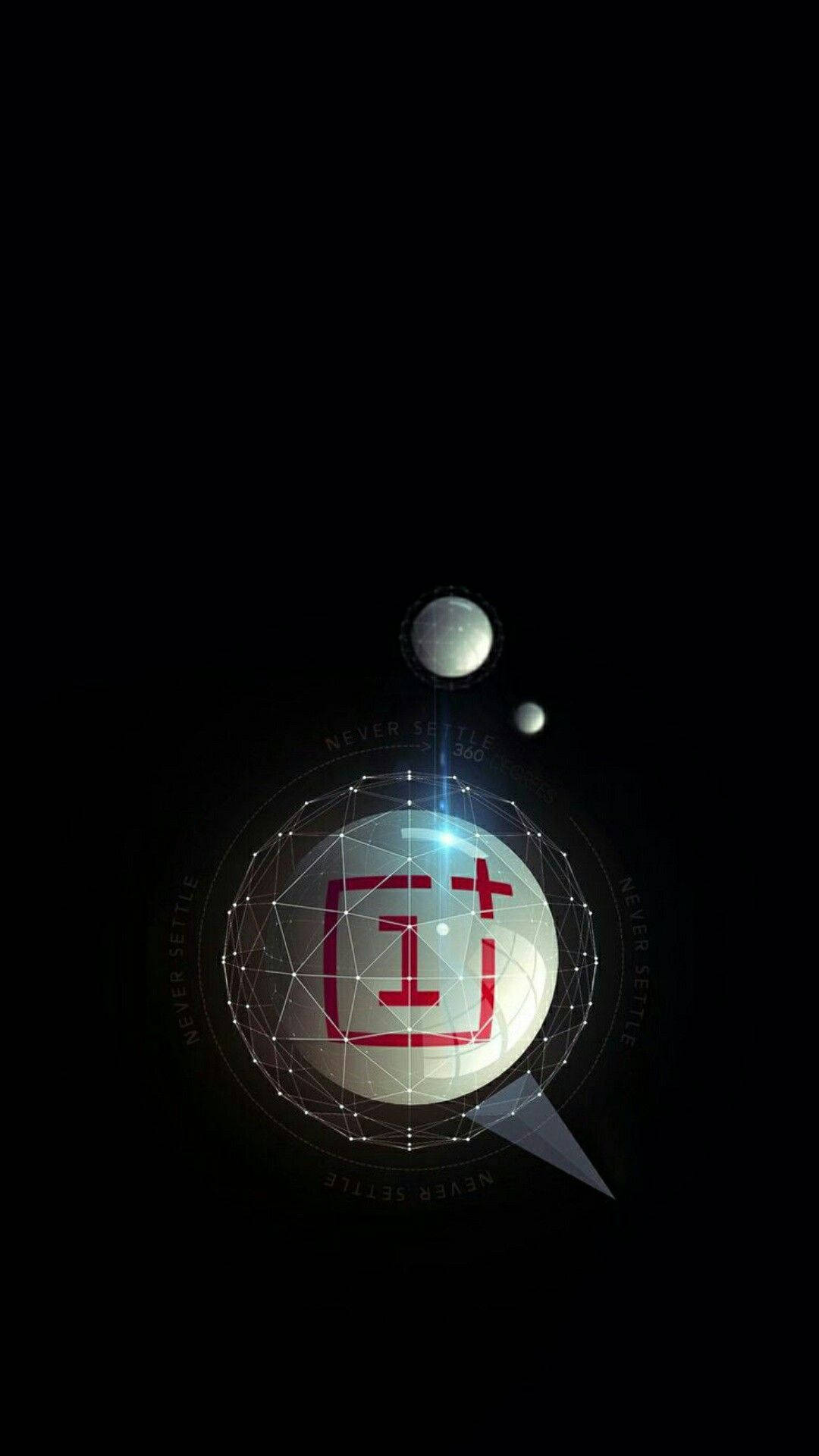 OnePlus White Ball Bakgrunner