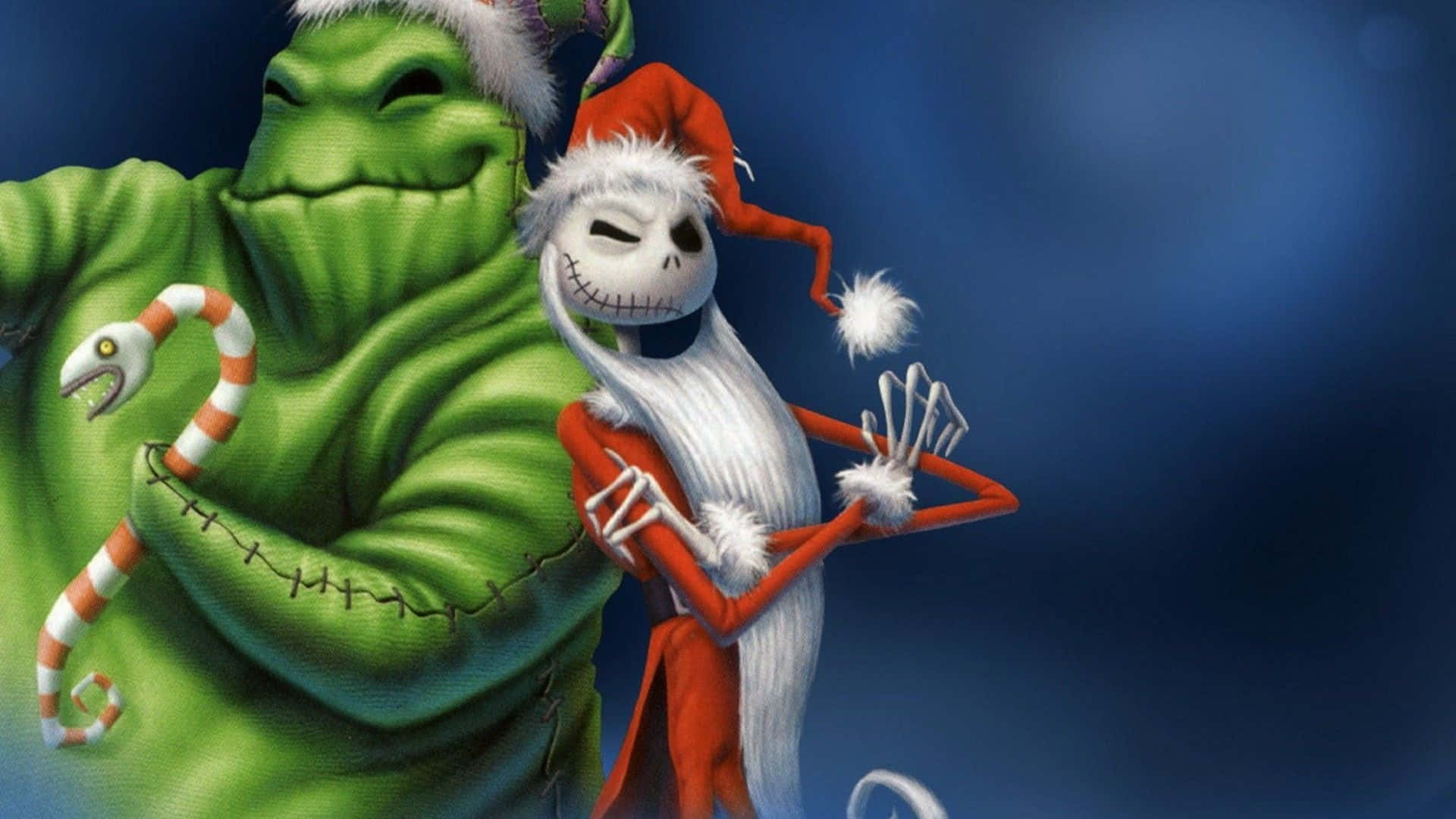 Oogie Boogie og Jack Skellington jul Bakgrunner