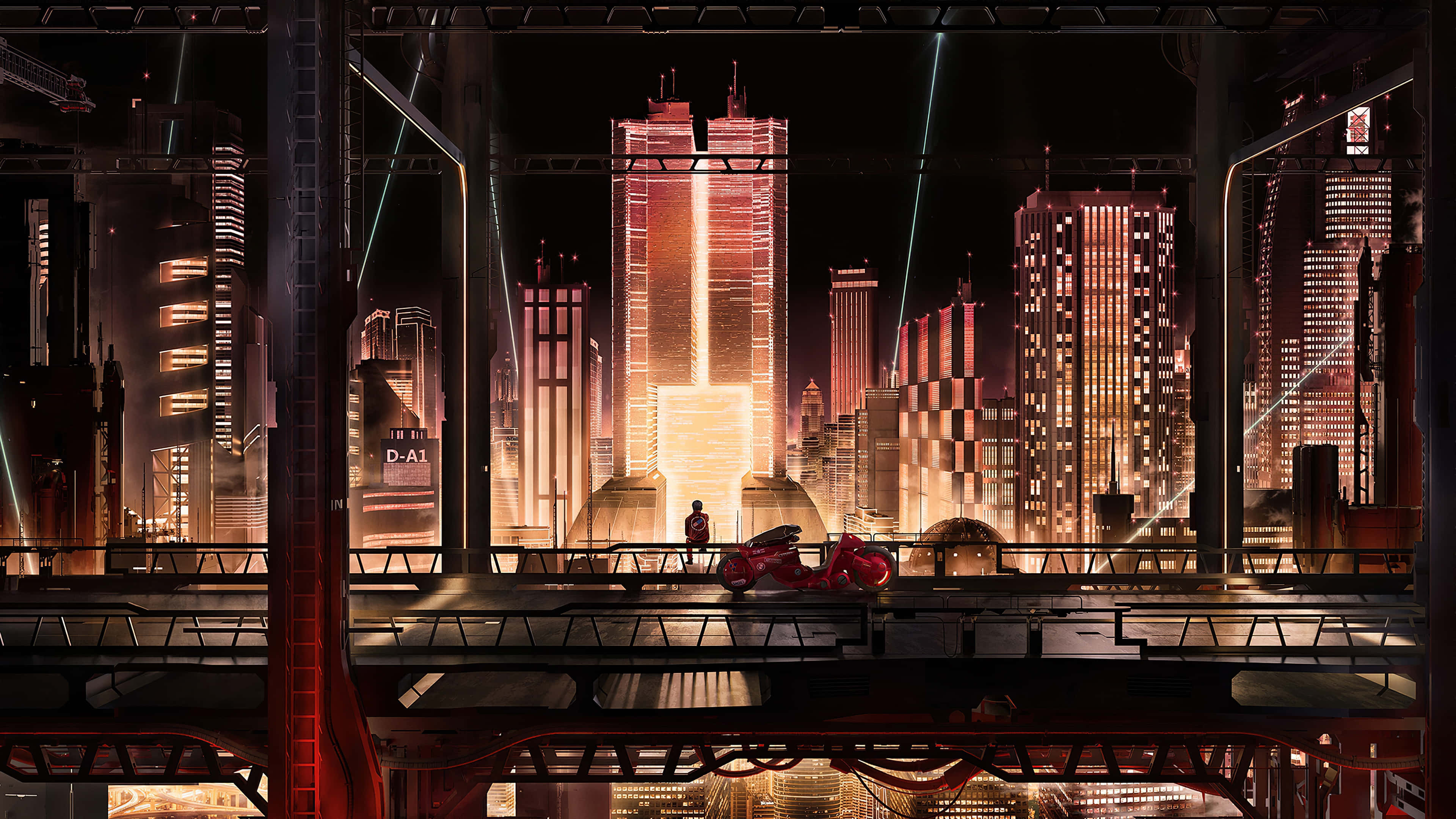 Oppdag de livlige fargene i Anime City Bakgrunner
