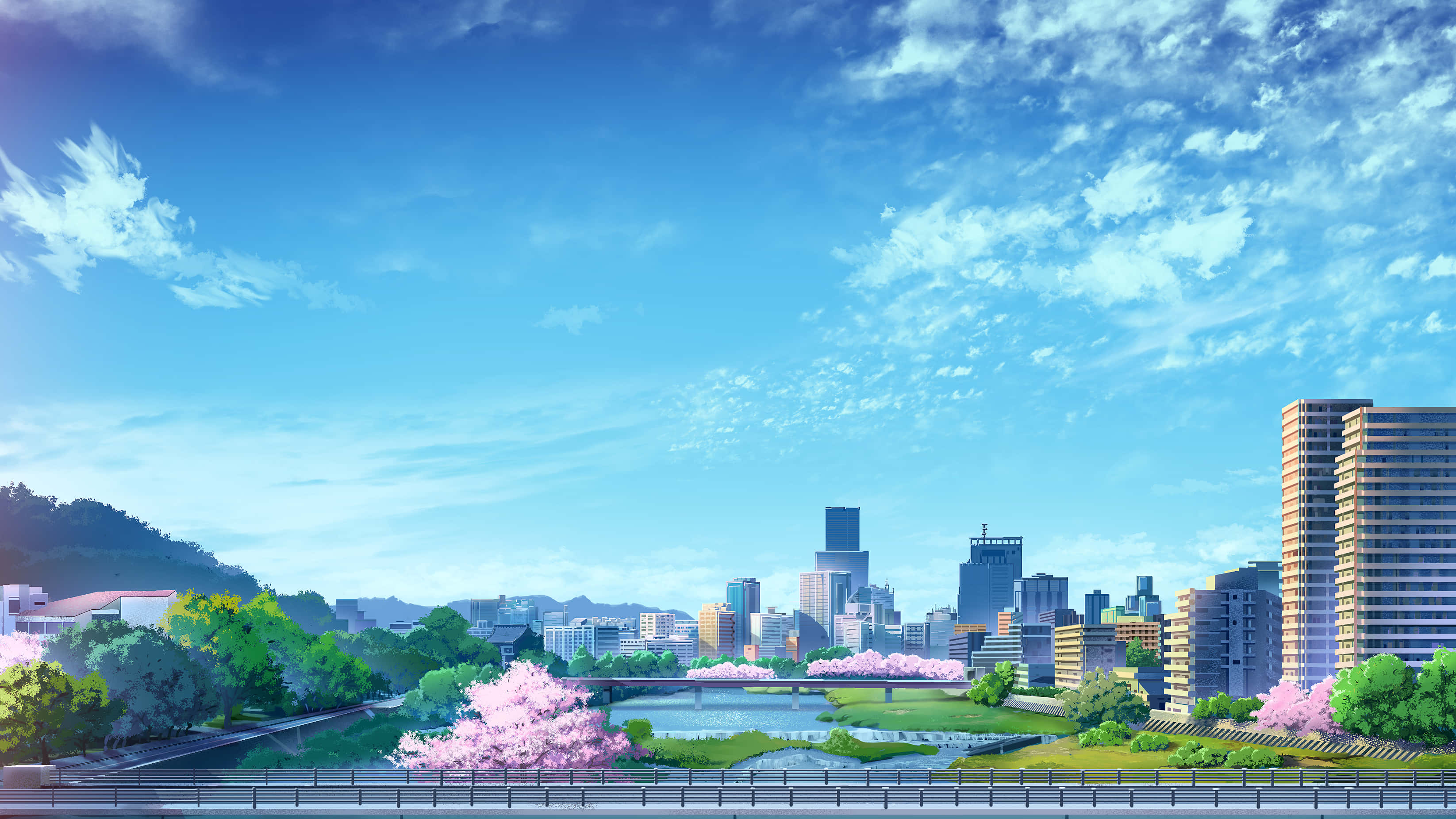 Oppdag den magiske og livlige Anime City, tilgjengelig for alle å utforske! Bakgrunner