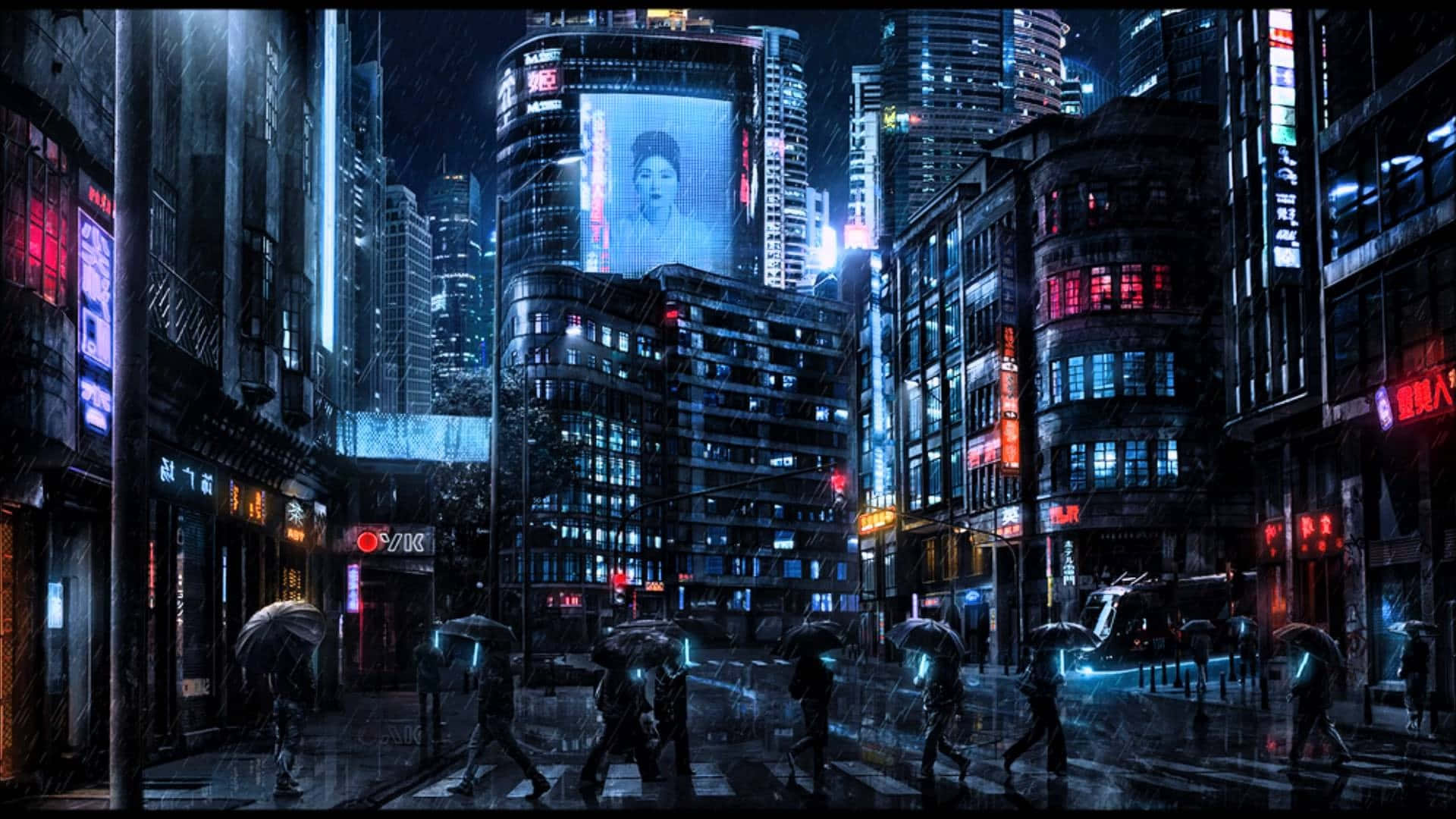 Opplev den kaotiske verdenen i Dark City Bakgrunner