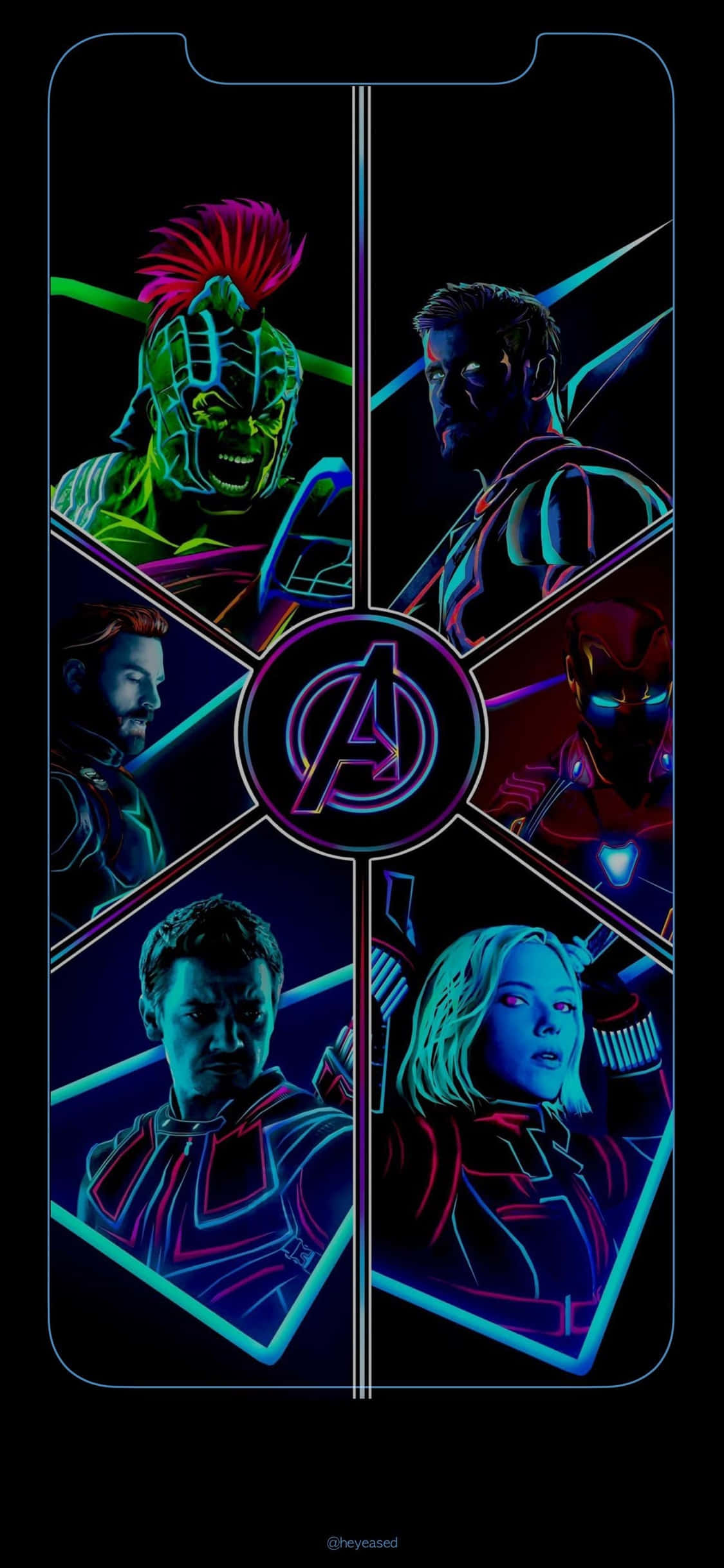 Opplev det ultimate Avengers-eventyret på din iPhone Xs Bakgrunner
