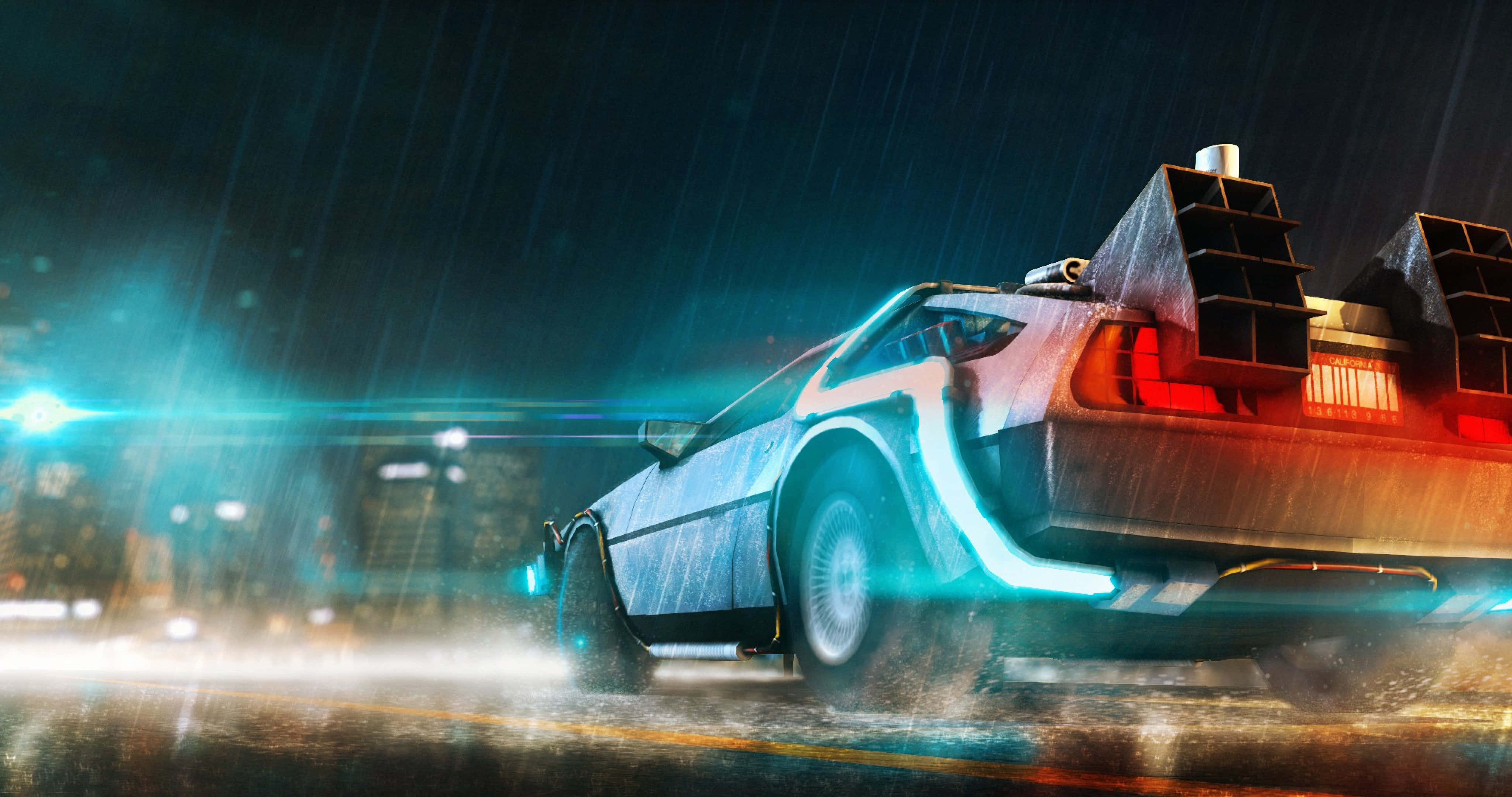 Opplev en spennende kjøretur med denne anime-bilen! Bakgrunner