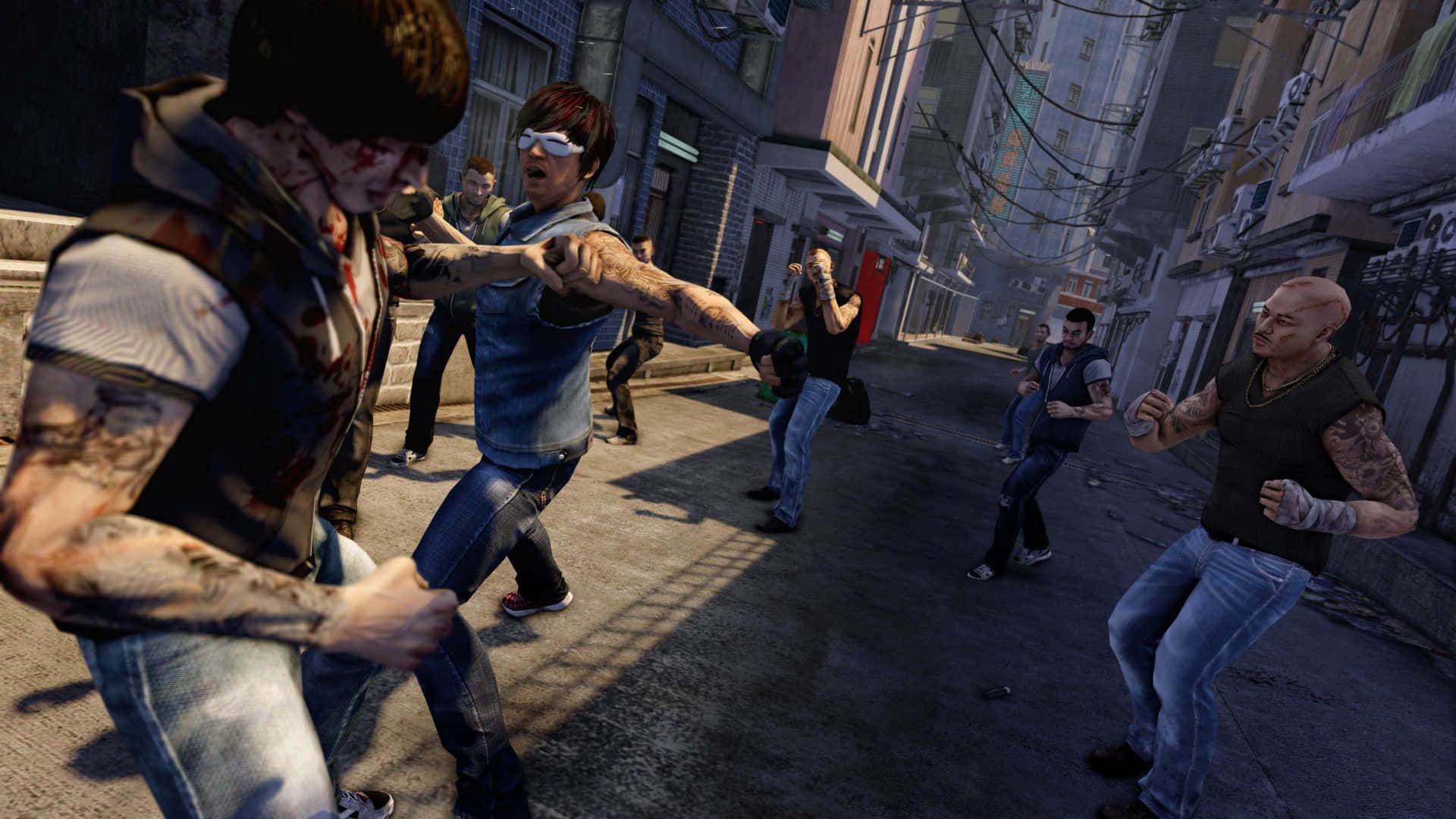 Opplev en verden av intriger og eventyr i Sleeping Dogs Bakgrunner
