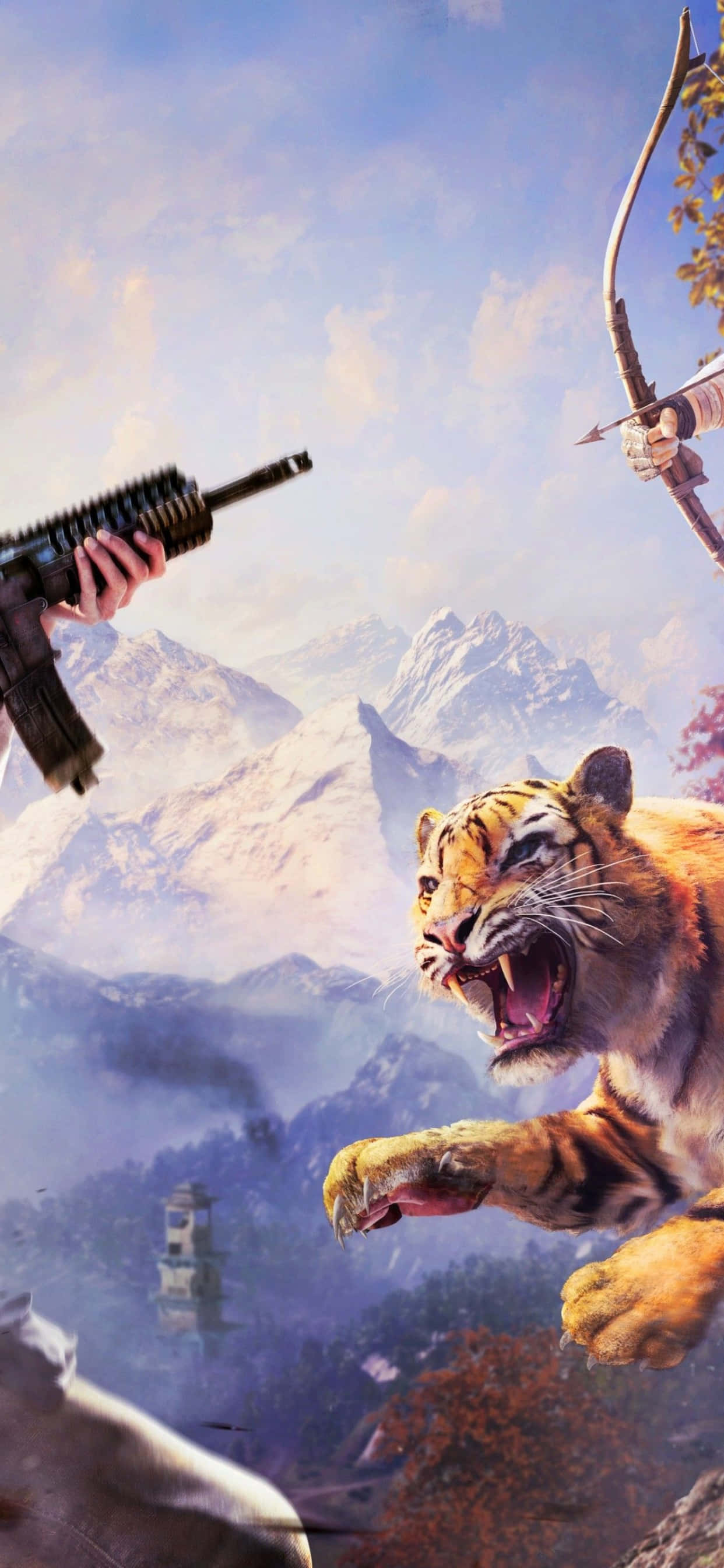 Opplev eventyret i Far Cry 4 på din iPhone Xs Max Bakgrunner
