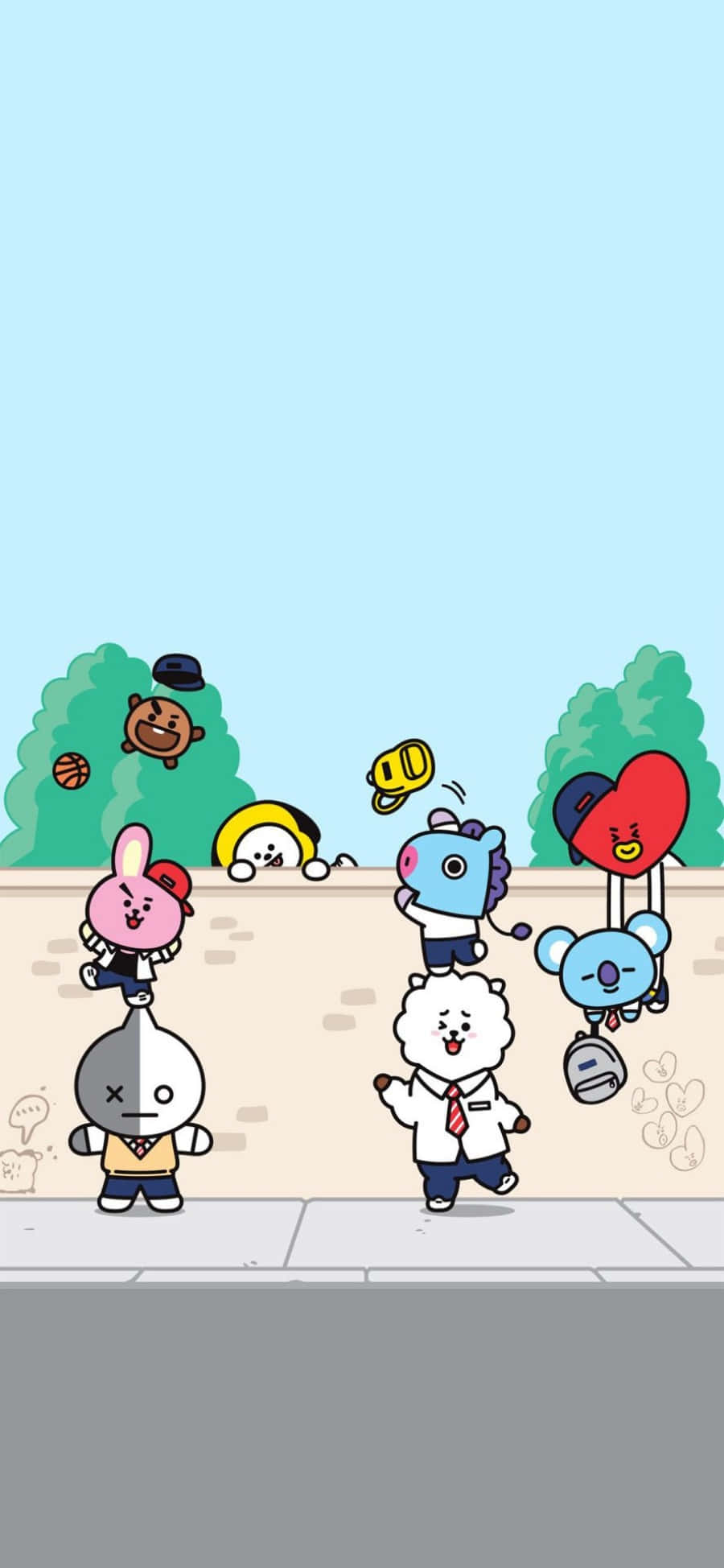 Opplev fantasiverdenen med BT21 Bakgrunner