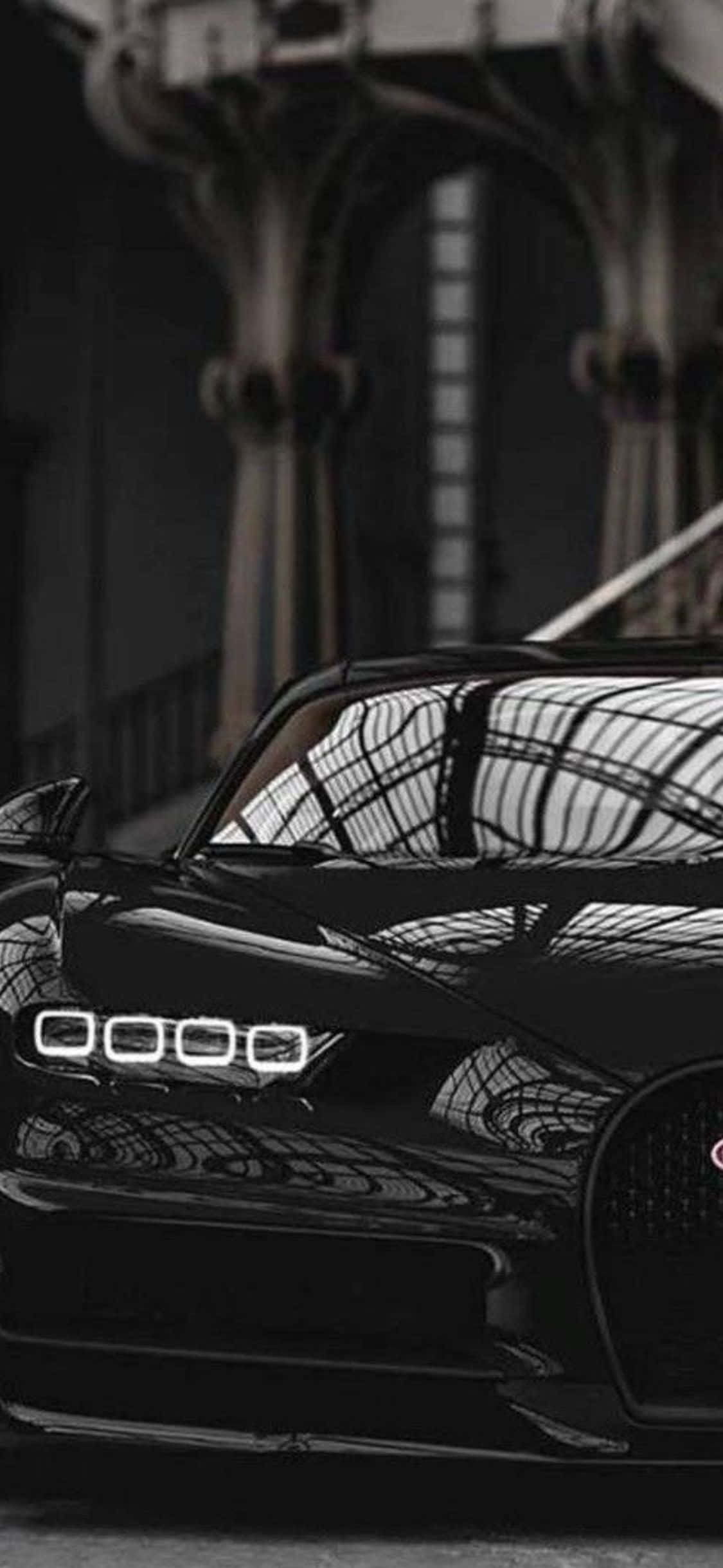 Opplev fart med den helt nye iPhone Xs og Bugatti Chiron Bakgrunner