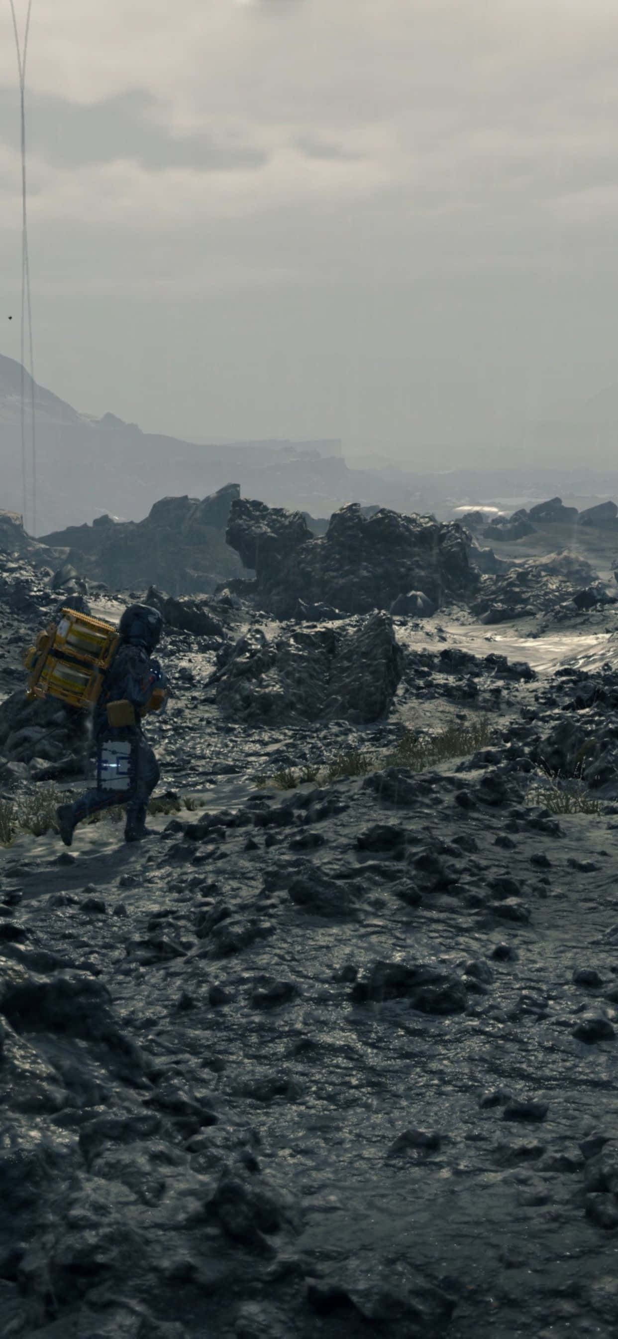 Opplev intensiteten i Death Stranding på iPhone Xs Max Bakgrunner
