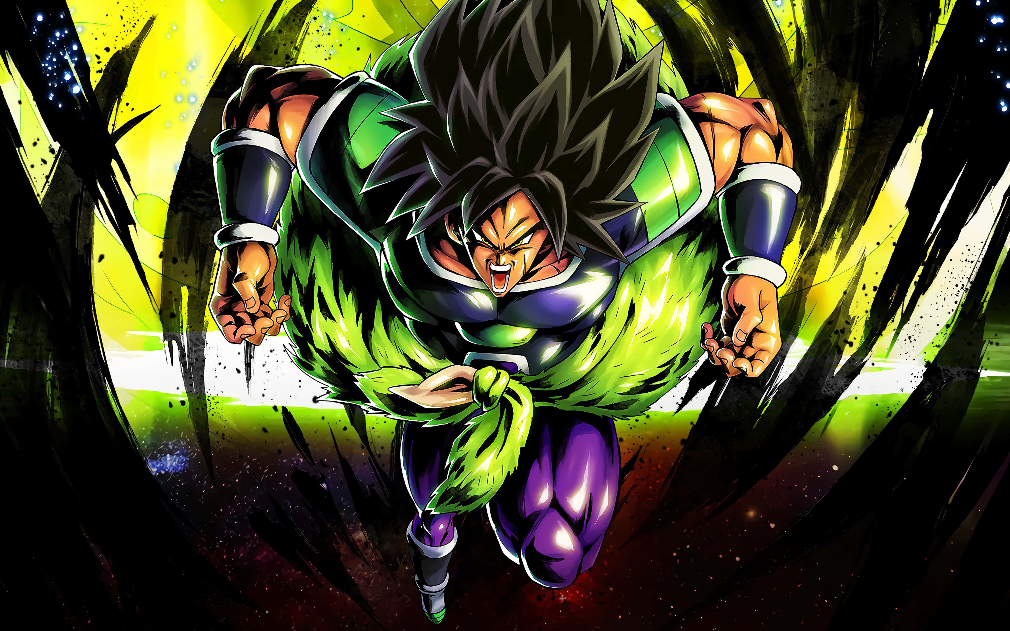 Opplev kraften til Super Saiyan Gud Super Saiyan Broly - Dragon Ball Super Broly Bakgrunner