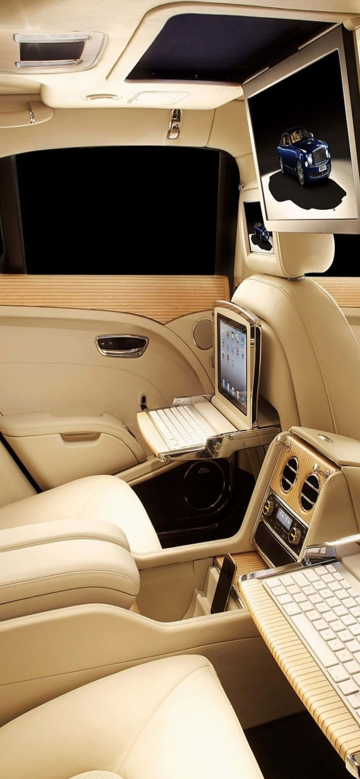 Opplev luksus med iPhone Xs Max og Bentley Bakgrunner
