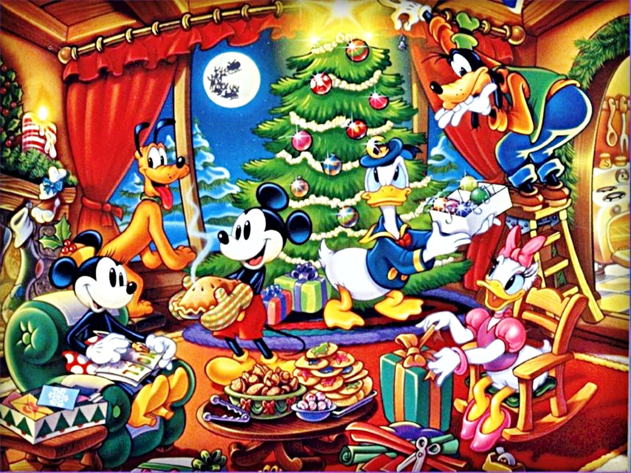 Opplev magien av en Disney-jul Bakgrunner