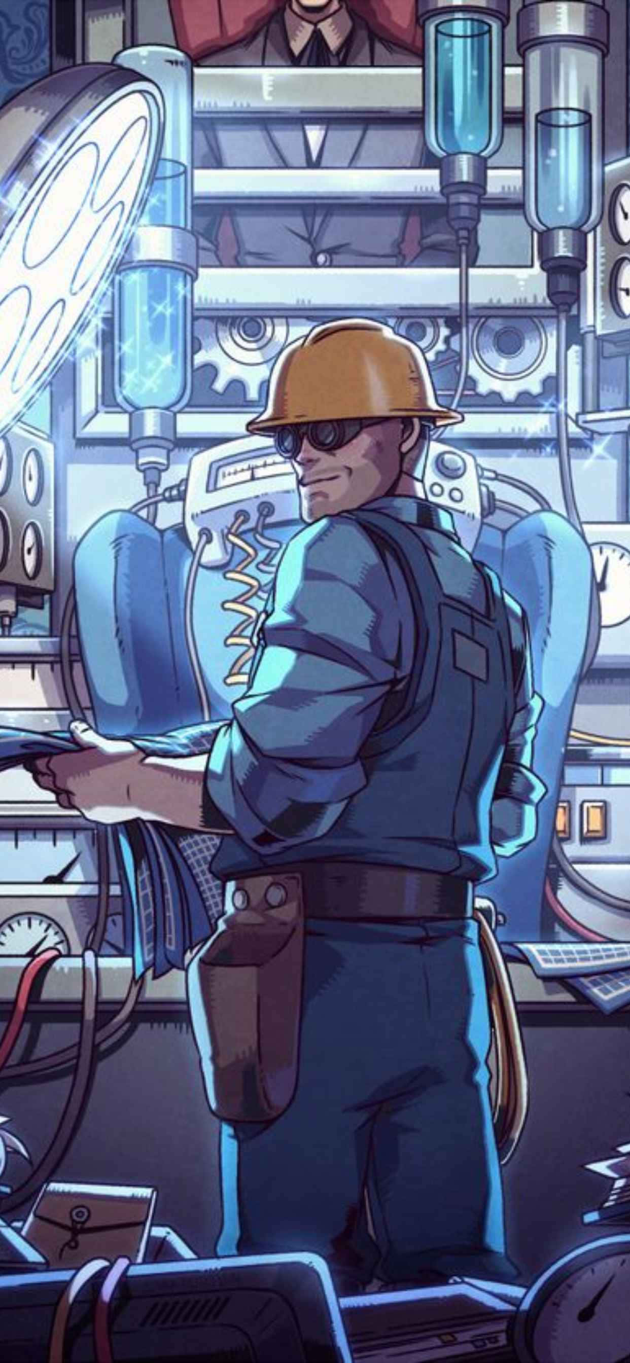 Opplev spenningen i kampen – Team Fortress 2 på iPhone XS Max Bakgrunner