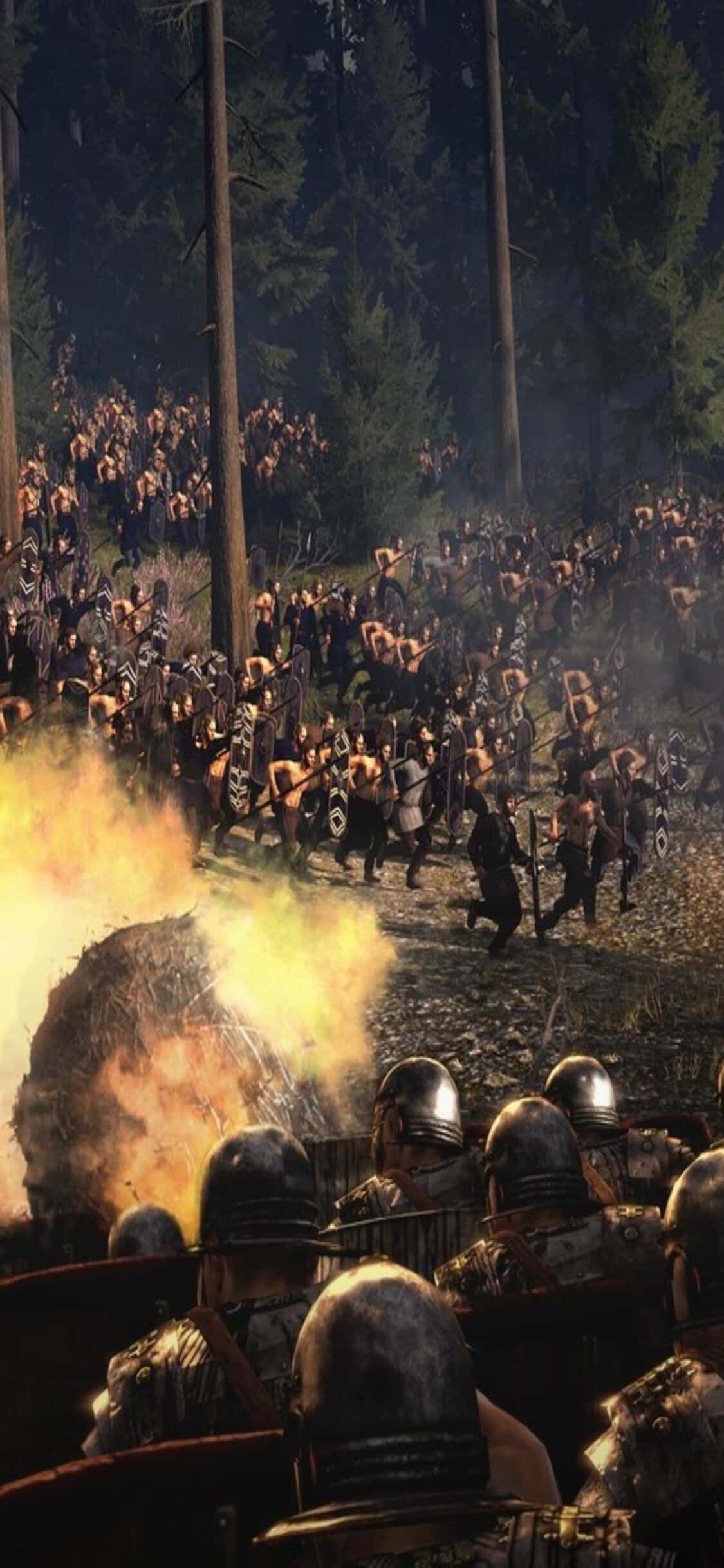 Opplev spenningen i Total War: Rome II på din iPhone XS Bakgrunner