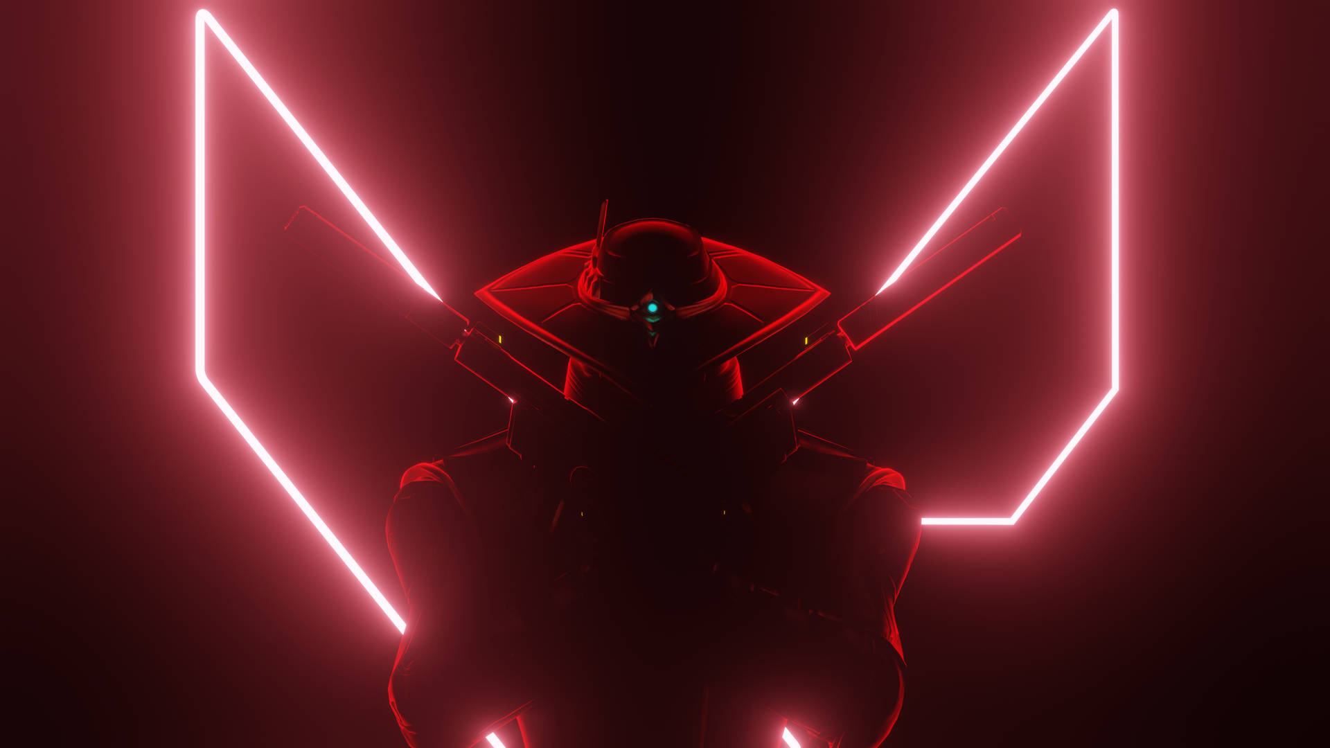 Valorant Cypher neon lys bakgrunnsbilde
