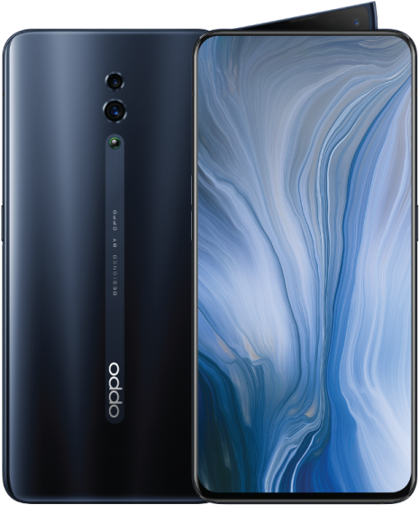 Oppo Smartphone Blå Marmor Design Bakgrunner