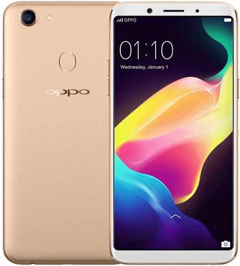Oppo Smartphone foran og bak Bakgrunner