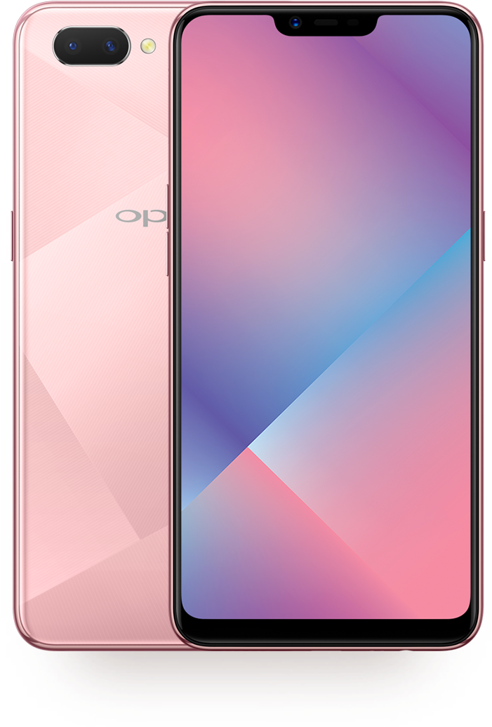 Oppo Smartphone Rosa Gradient Design Bakgrunner