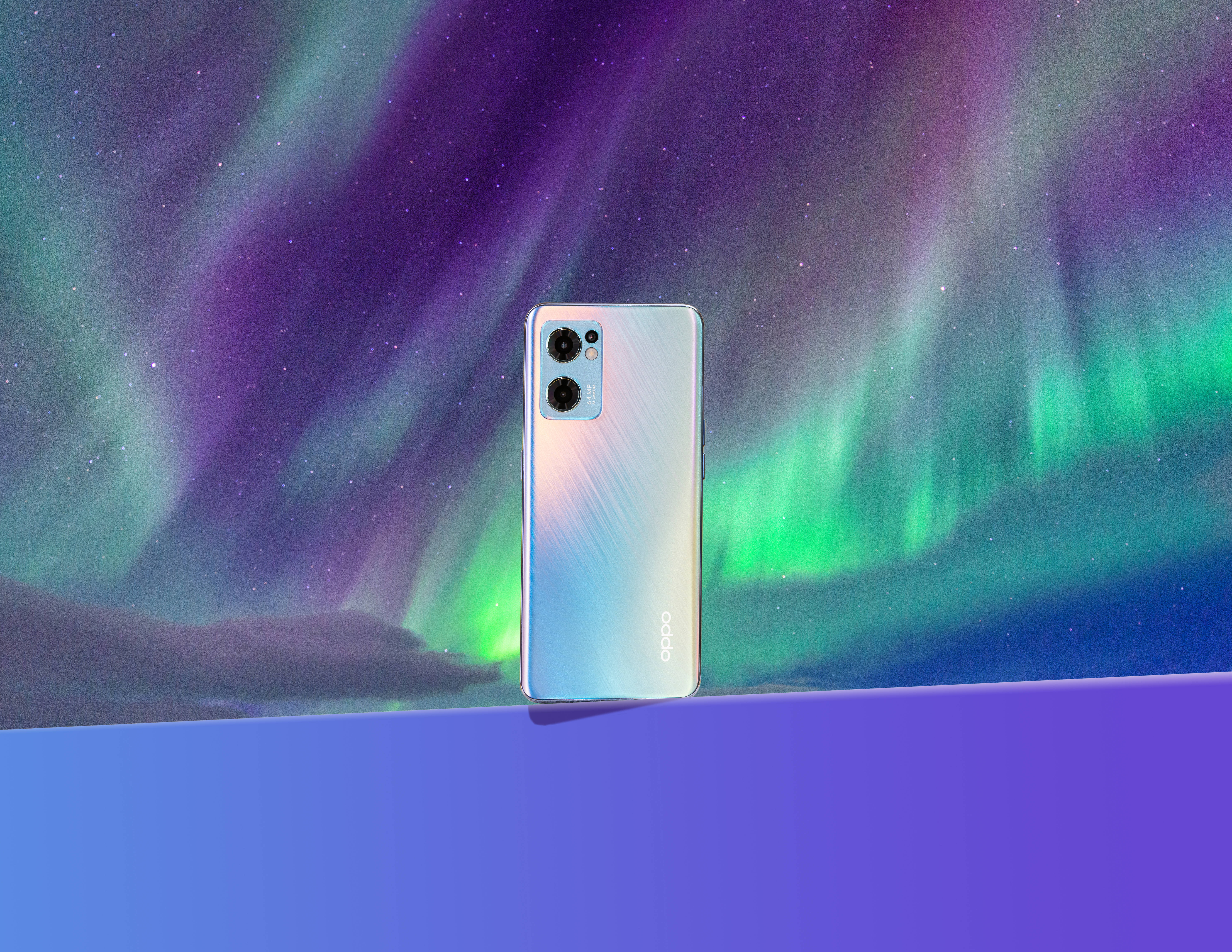Oppo-smarttelefon nordlys Bakgrunner