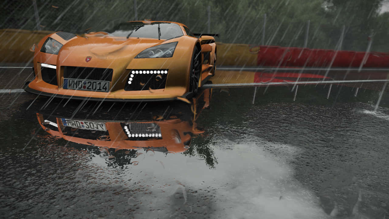 Oransje bil 720p Project Cars Bakgrunn Bakgrunner
